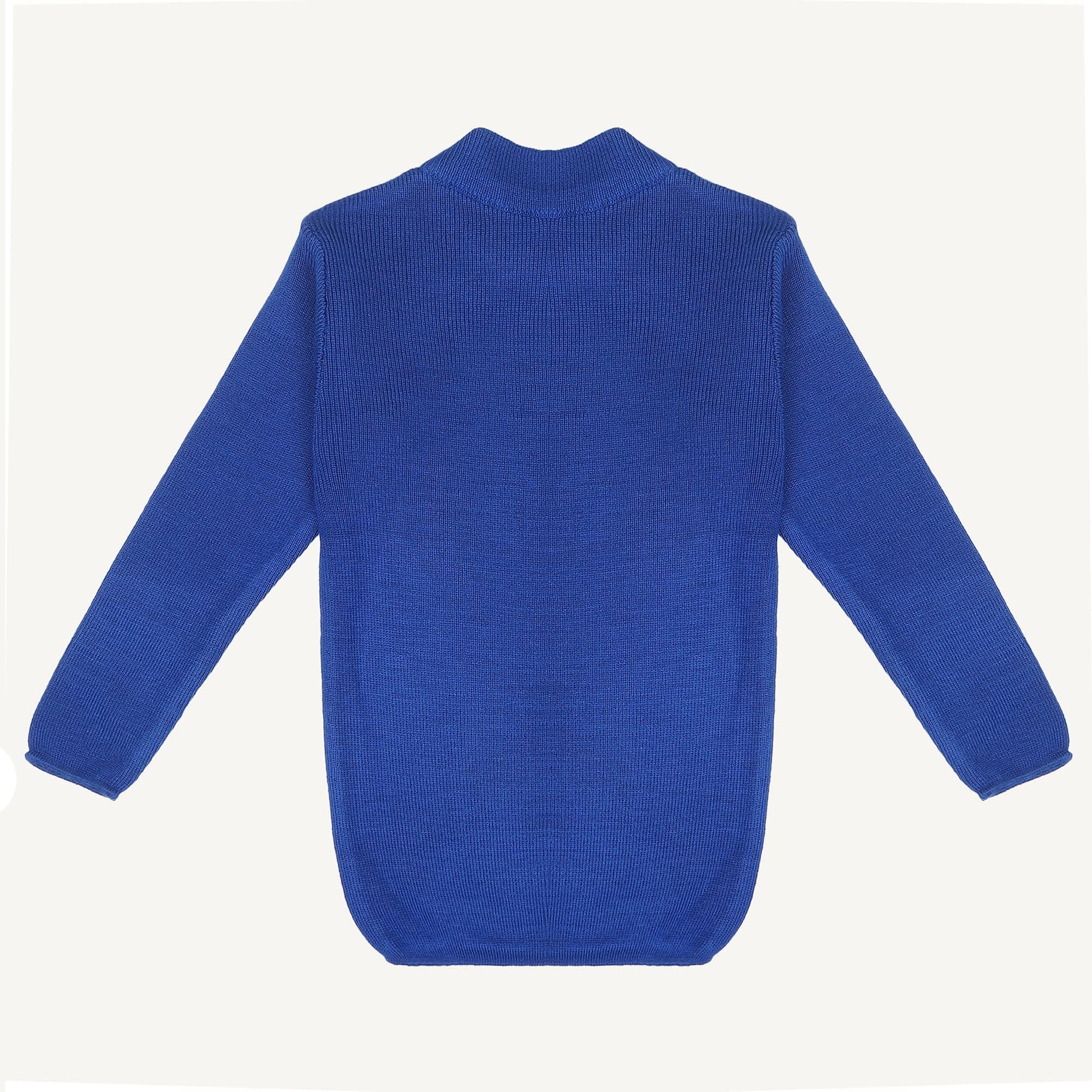 KNITCO Boy's Acrylic Round Neck Sweater (T/N Plain skivi_Royal Blue_8 Years-9 Years) - Image 3 thumbnail