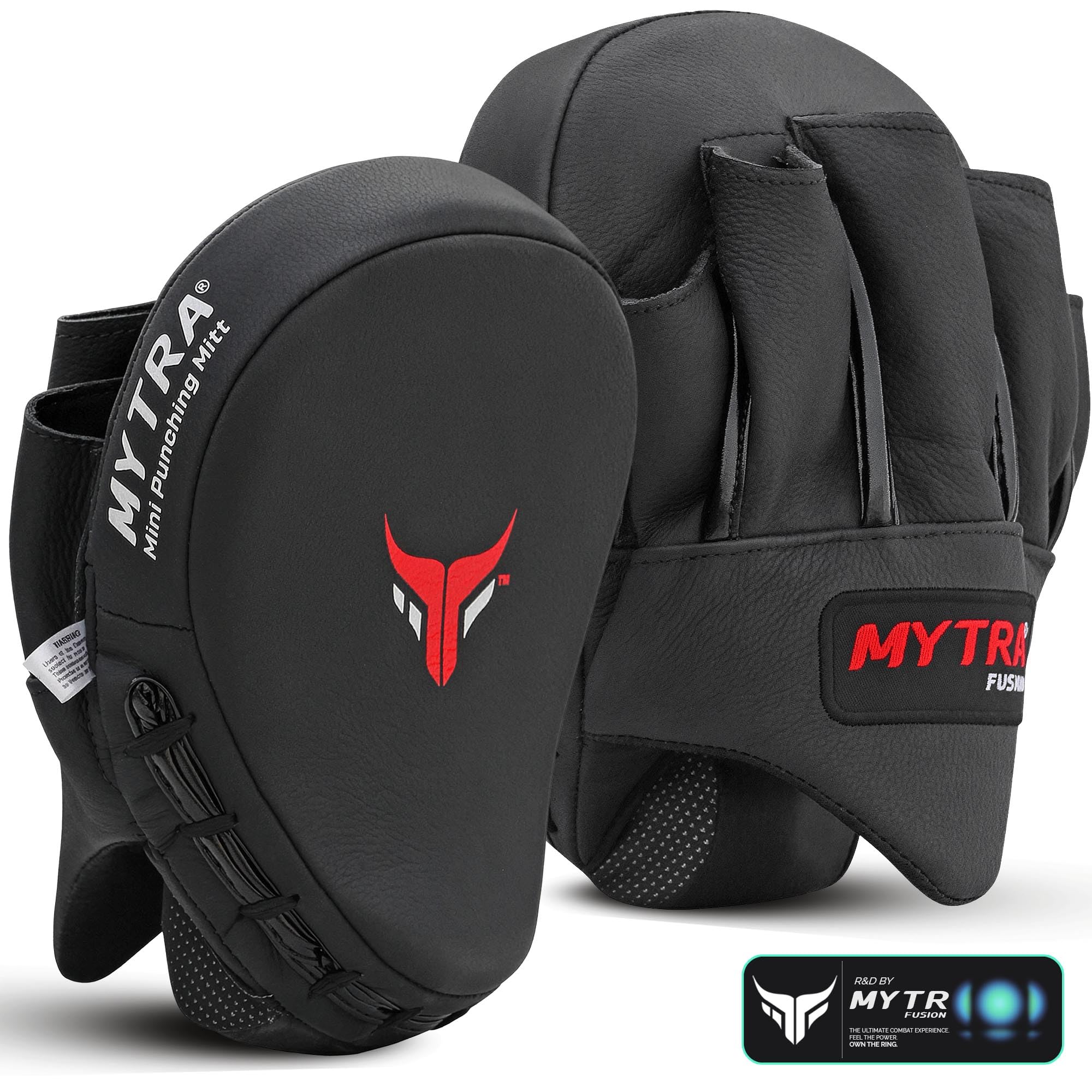 Mytra Fusion colpitori boxe Vera pelle curva Mini paracolpi boxe MMA Muay Thai Kickboxing Karate Training pad