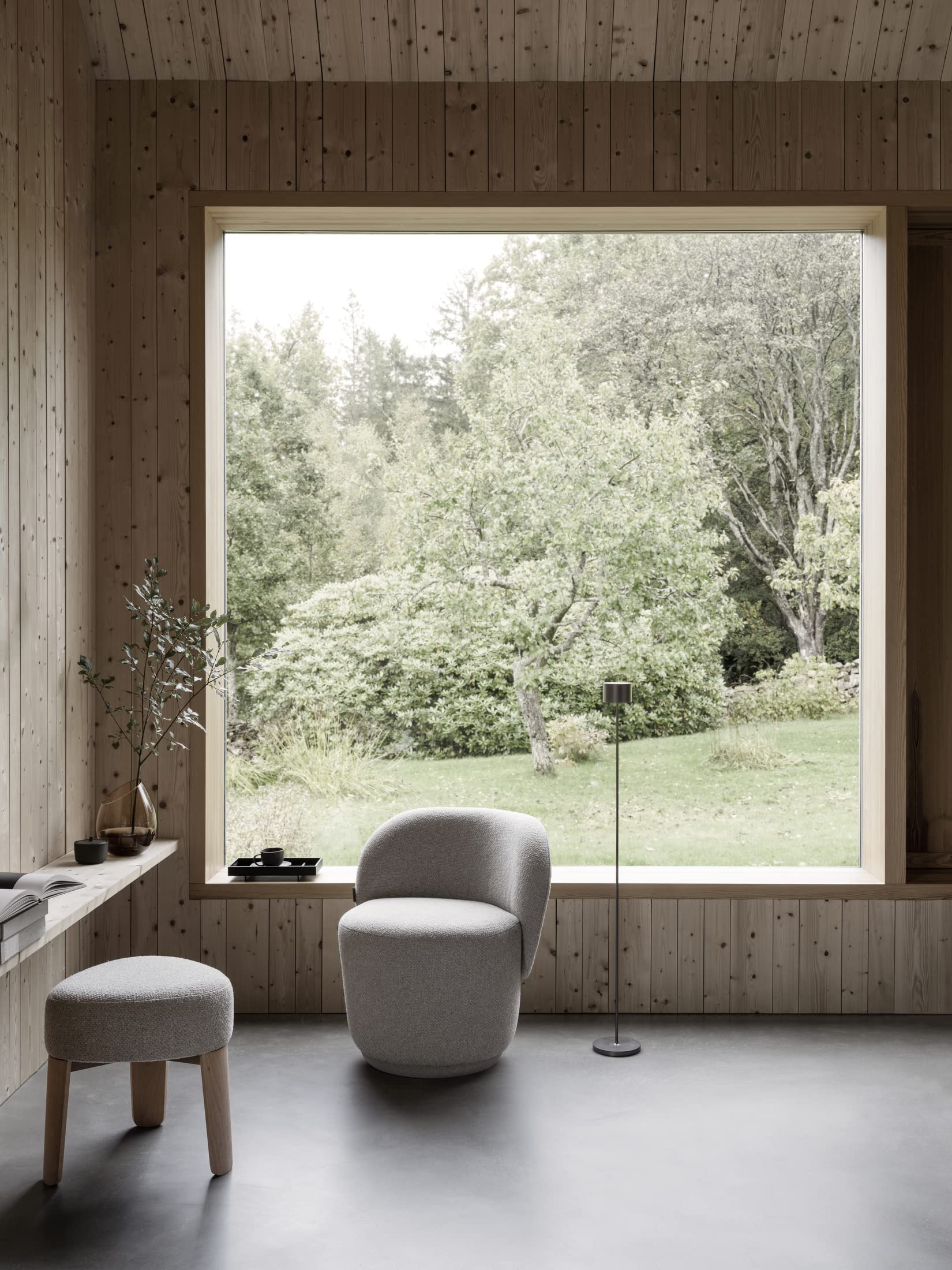 blomus | Mobile LED-Stehleuchte | FAROL FLOOR | Dimmbar | Akku-betriebene Stehlampe | Kabellos | Farbe Burned Metal