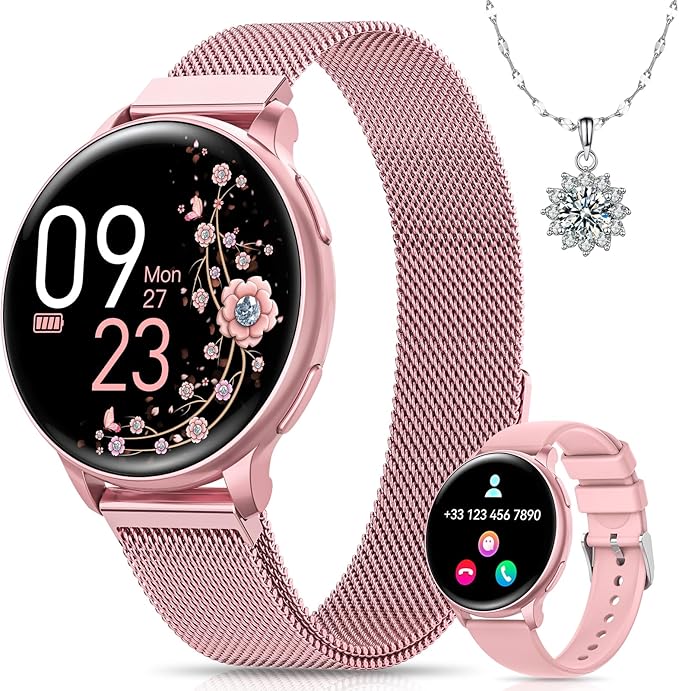 BANLVS Reloj Inteligente Mujer - Pantalla HD y múltiples modos deportivos