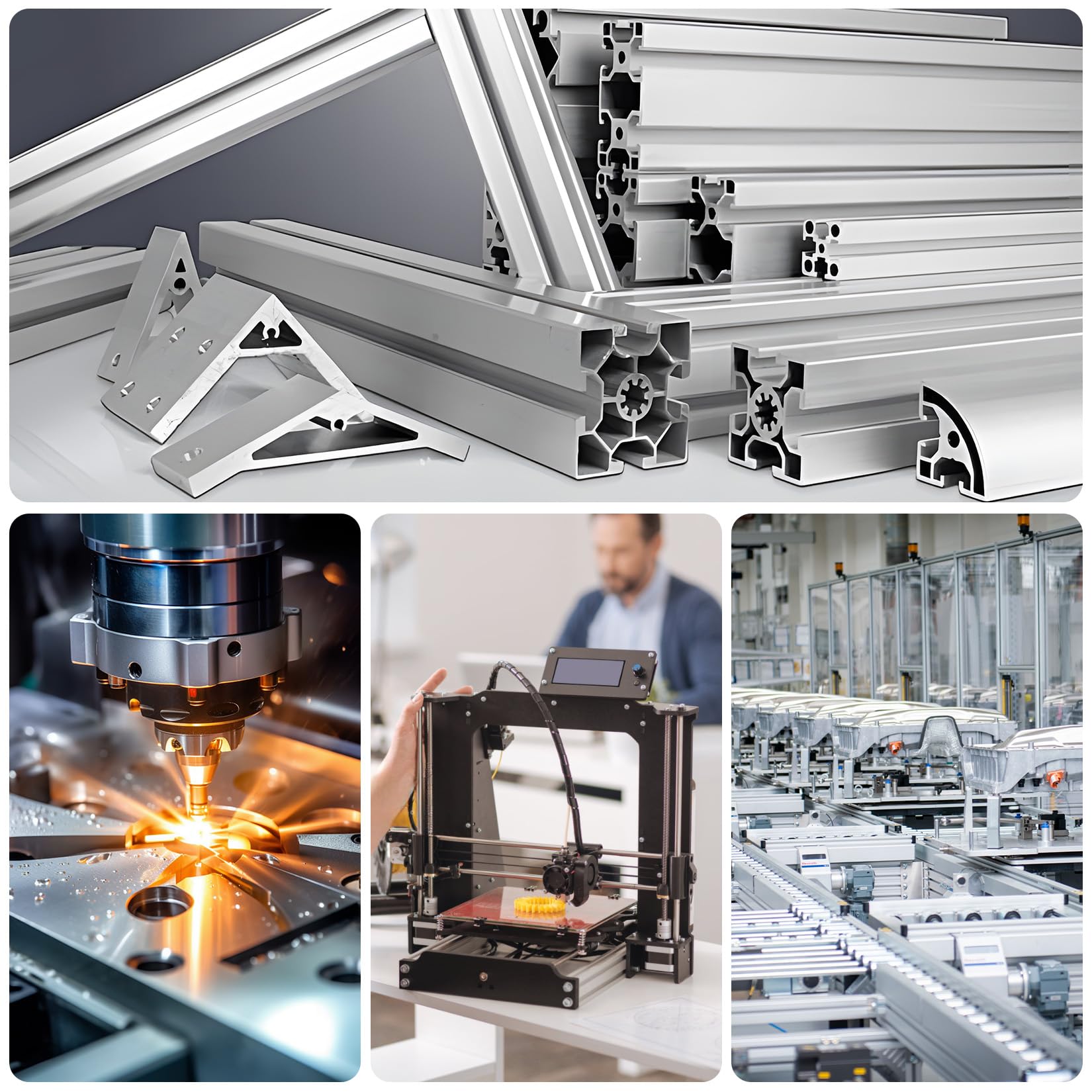 25 Pz Connettore Angolare Interno con Scanalatura a T 2020 per Profilo Alluminio, Set di Connettori Angolari Interni con Scanalatura a T 90° per Profilo in Alluminio Serie 20, con 50 viti
