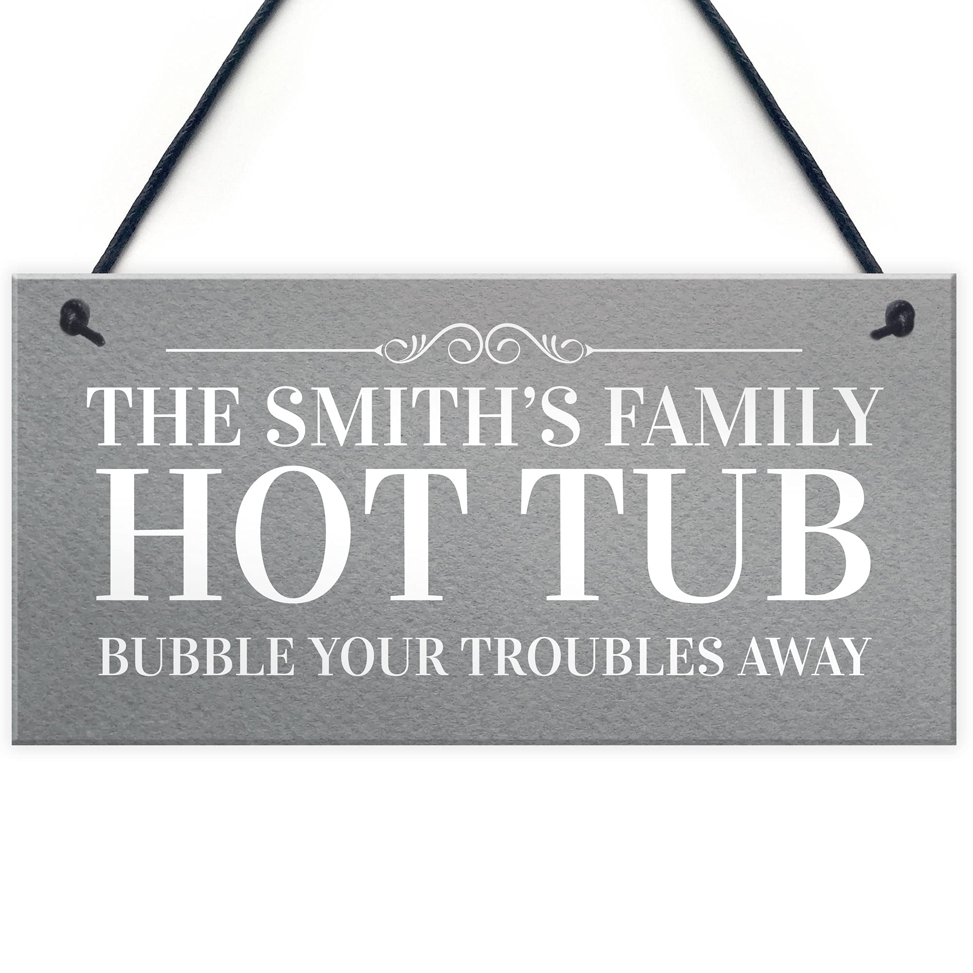 Novelty Funny Hot Tub Sign Personalised Garden Summerhouse Sign Hot Tub Decor