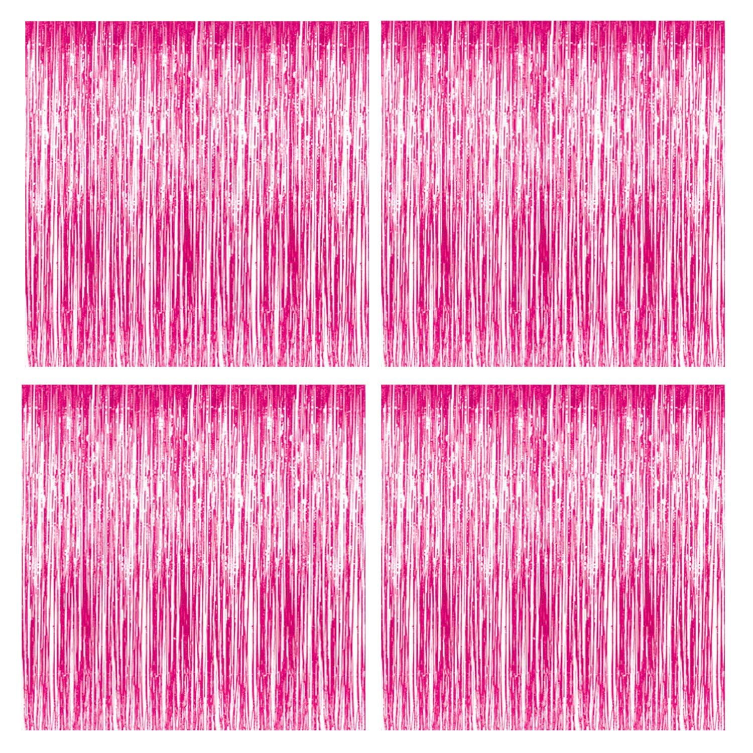 Party Propz Pink Foil Curtain Pack Of 4 For Girls Birthday Decoration, Bride To be Decoration or Birthday Parties (B07RRH6N21) Amazon Price History, Amazon Price Tracker