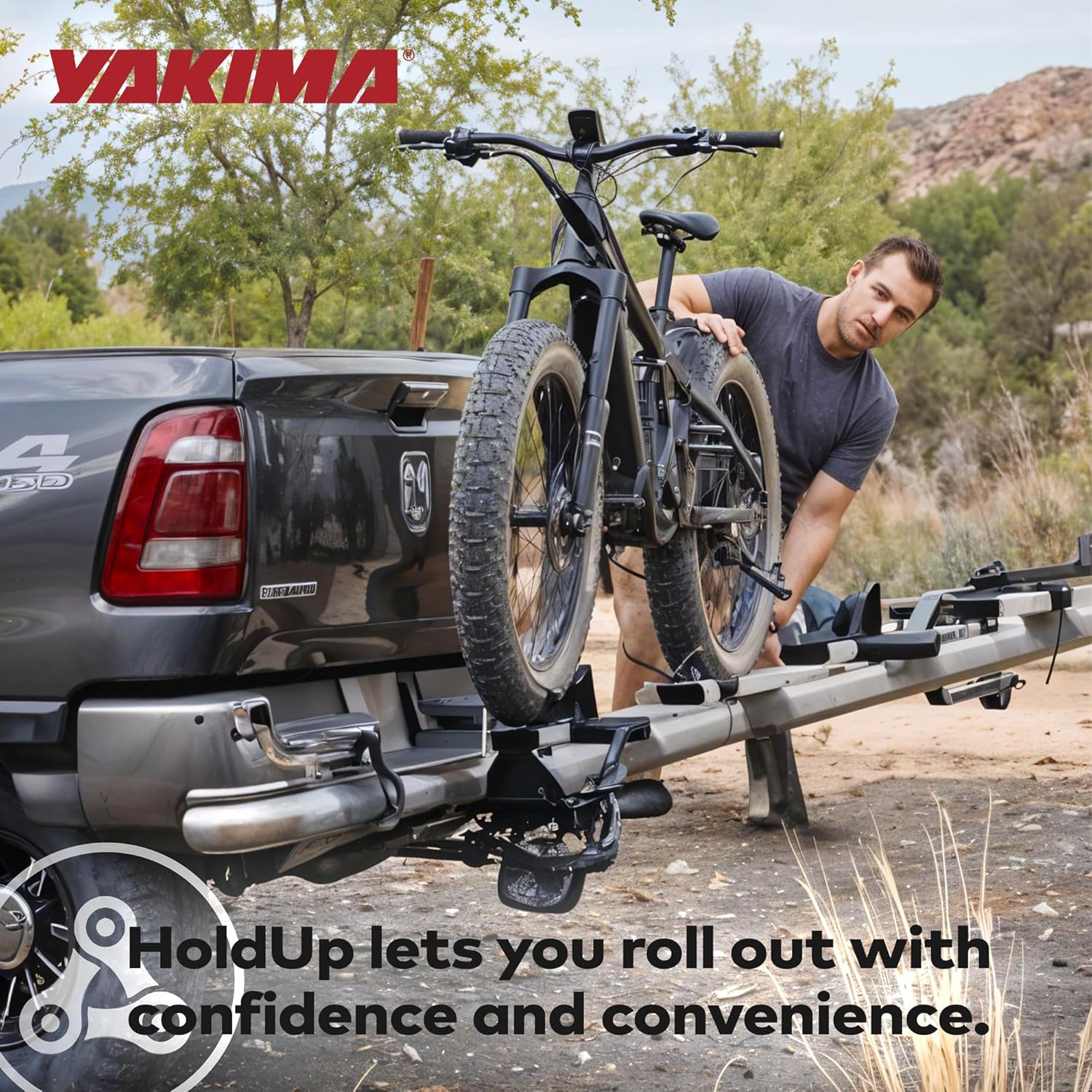 Yakima StageTwo 2" Premium Platform +2 Bike Tray Vehicle Hitch Add On, Slate