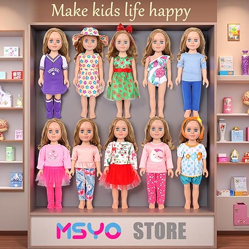 Miniatura 8 de 10 juegos de ropa y accesorios de muñeca americana de 18 pulgadas, lindos trajes de muñeca para niñas, incluye vestidos, trajes de natación,