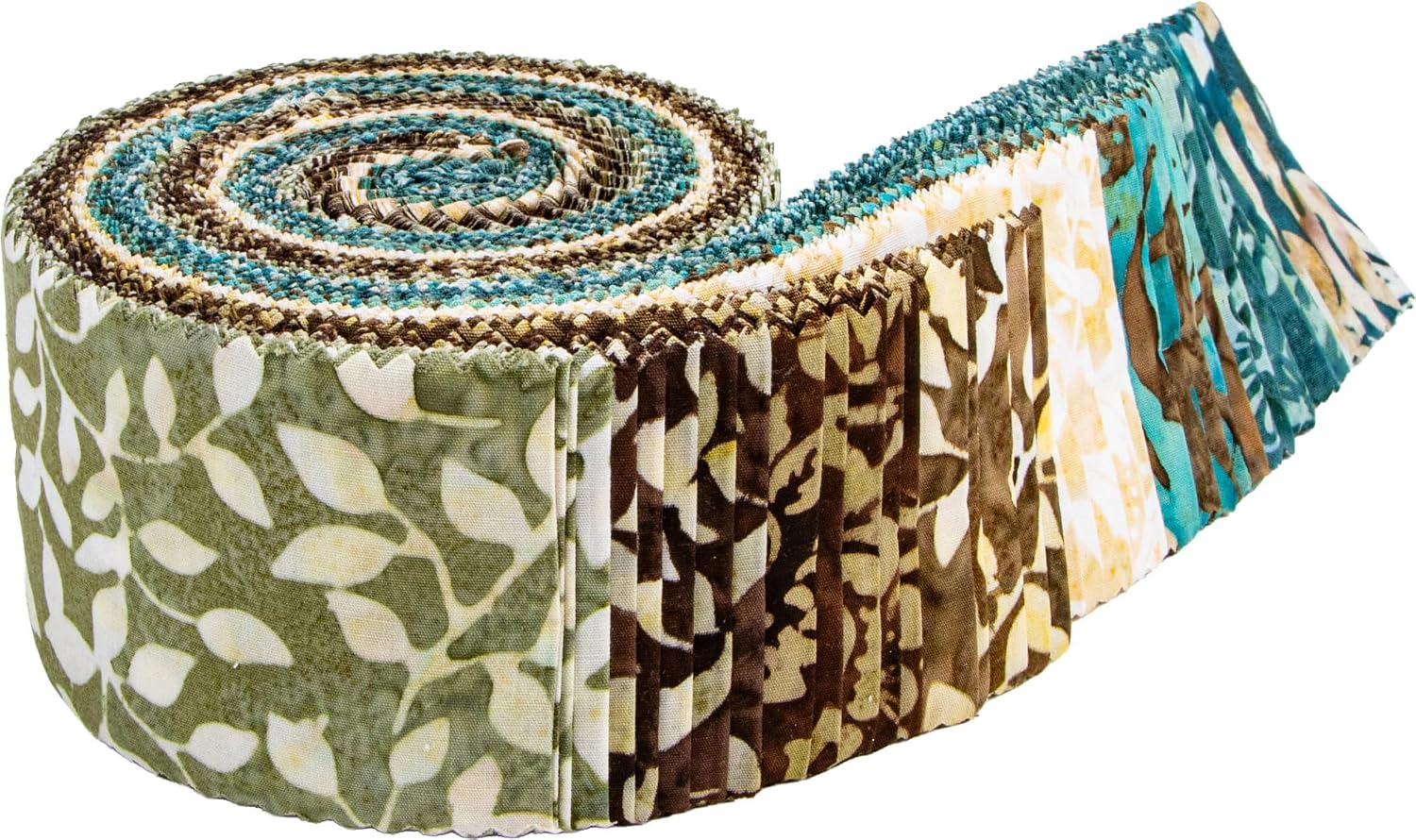 Expressions Batiks Decorator Style Cedar Stone 40 2.5-inch Strips Riley Blake RP-23445A-40