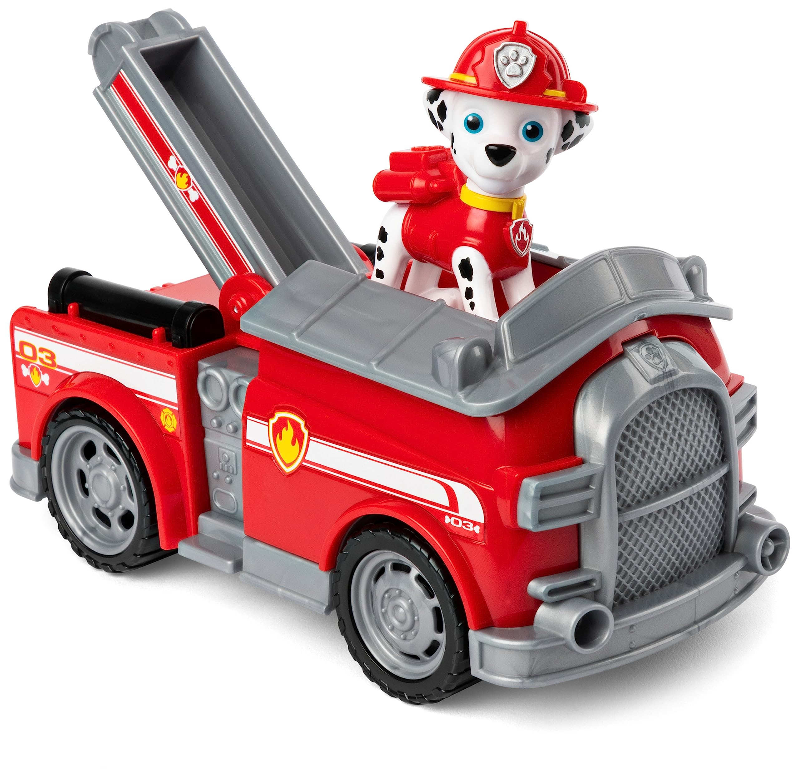 Paw Patrol, Marshall’s Fire Engine Vehicle with Collectible Figure, for Kids Aged 3 Years and Over