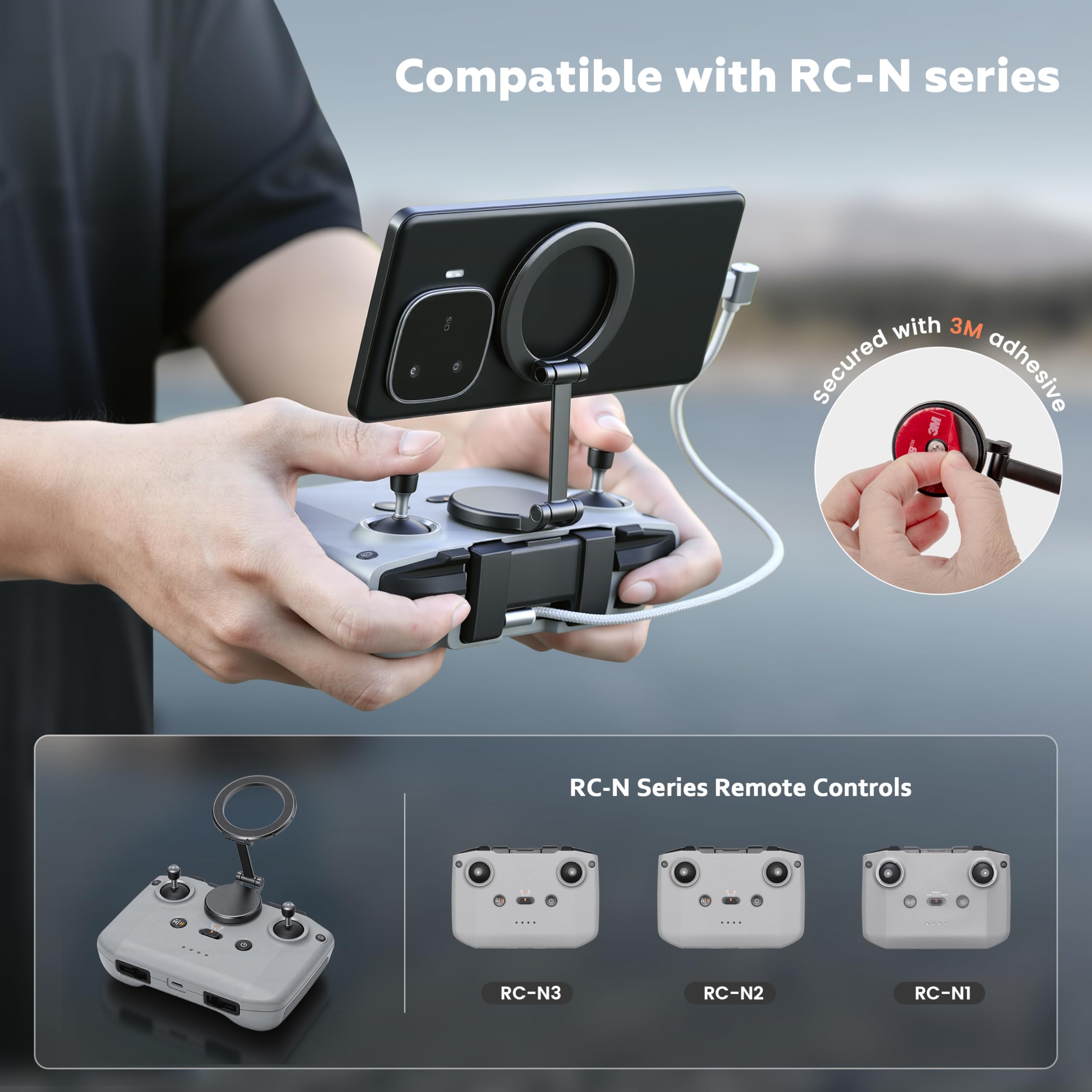 Amazon.com: STARTRC Adjustable Magnetic Phone Stand for DJI RC-N1