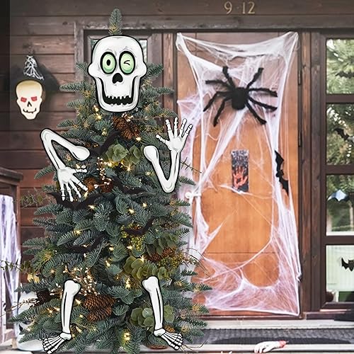 Miniatura 8 de Decoración para árbol de Navidad de Papá Noel, brazos y piernas, adornos decorativos de árbol de Navidad, decoración divertida para interiores y