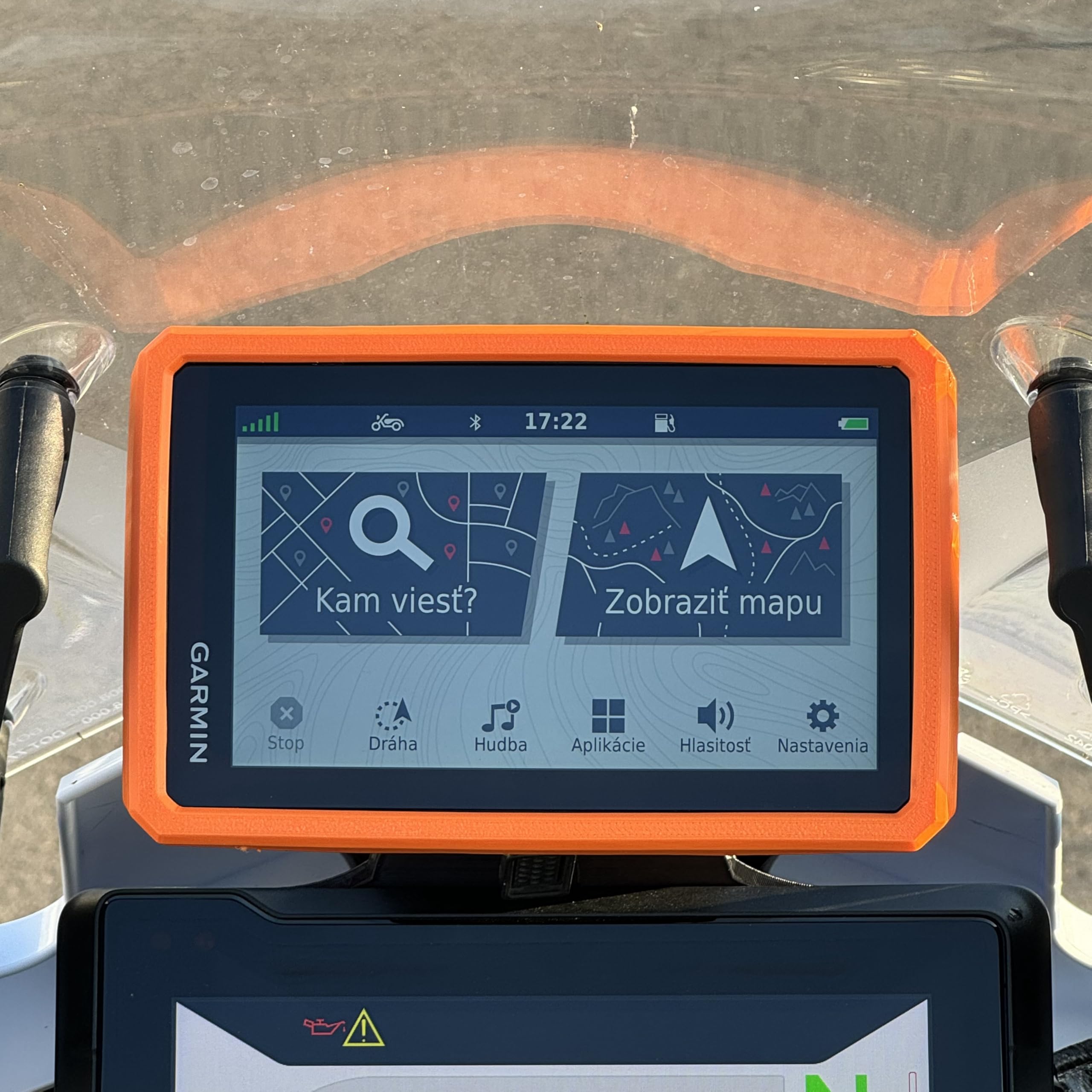 Coque Garmin Zumo XT XT2 orange accessoire navigation moto - 8