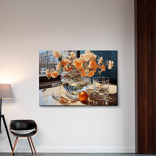 Miniatura 3 de SIGNED Olivia's House Giclée Print Floral Marigolds and Rose Wine Still print print, Decor Canvas, Home Decor