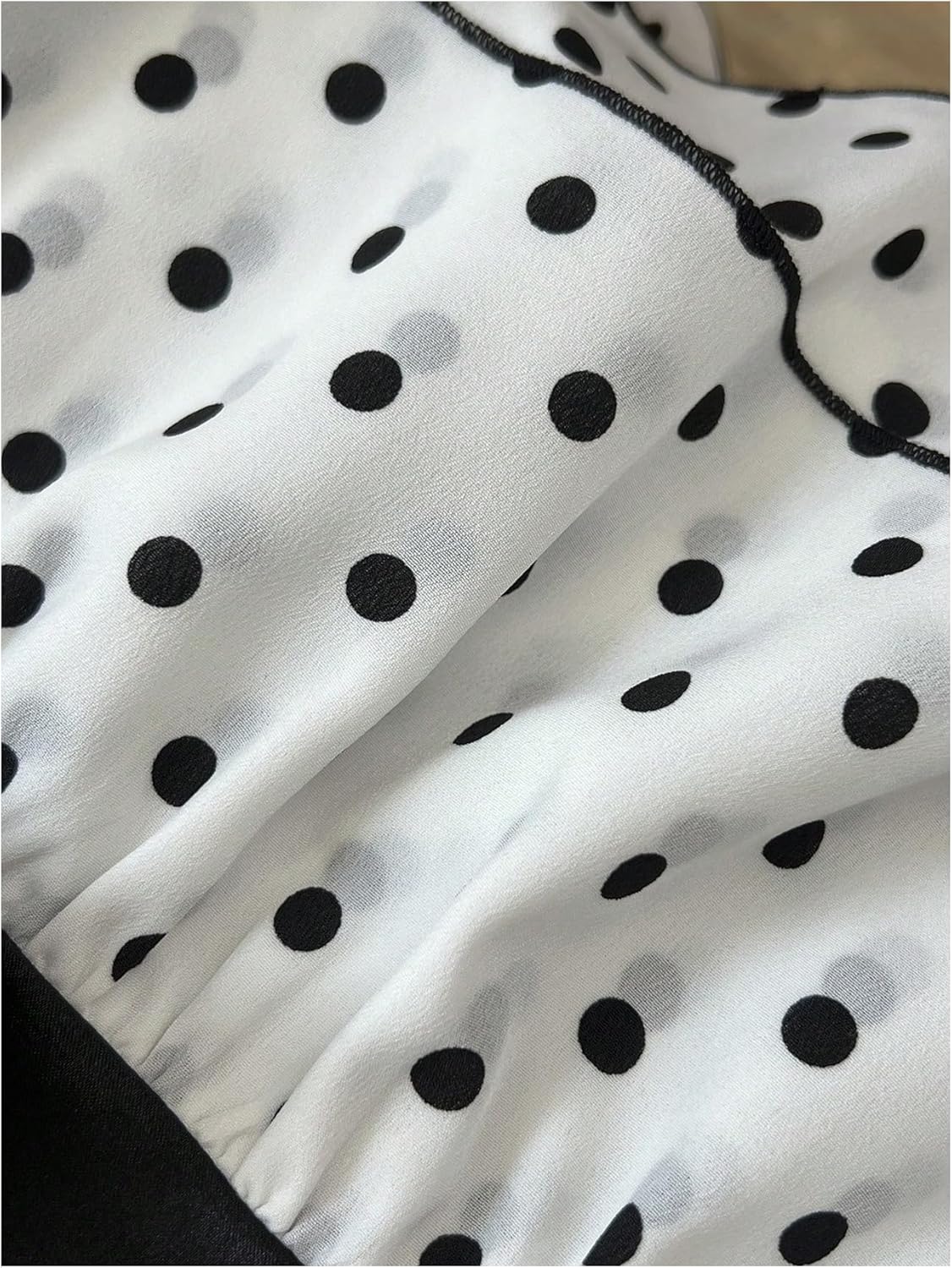 Verdusa Women's Polka Dots Tank Top Y2k Babydoll Tops Peplum Ruffle Tops - Image 5