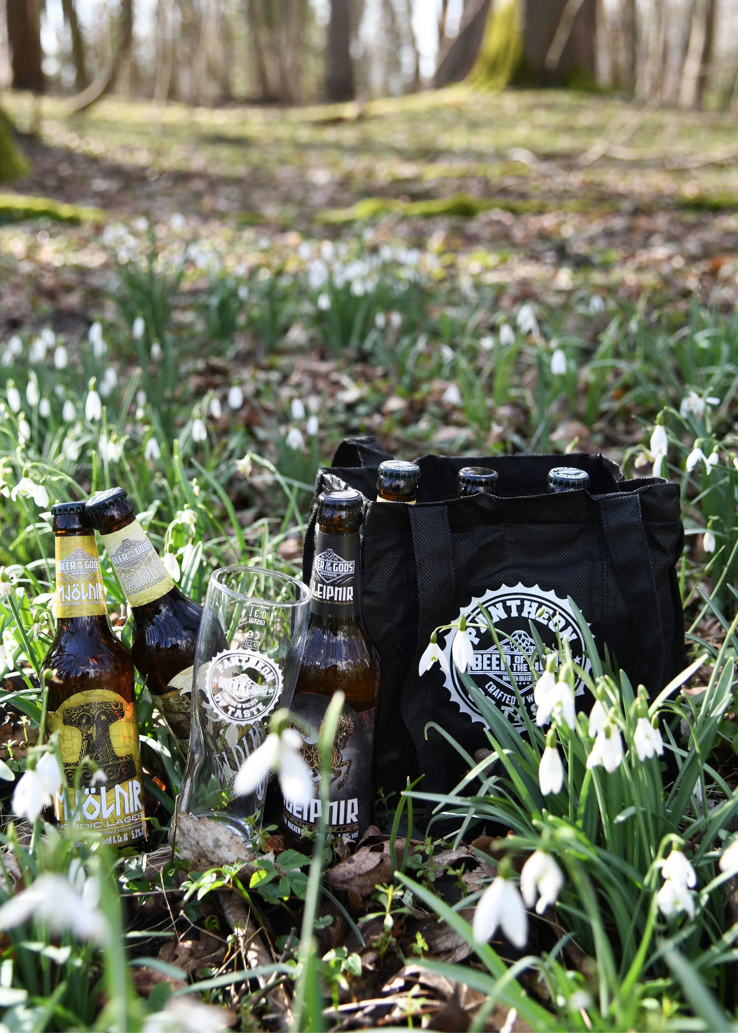 WACKEN BRAUEREI Bier Picknick | Mjölnir (5,3% vol.) Sleipnir (4,8% vol.) Baldur (5,5% vol.) | Viking Craft beer Set Gift for Men | Wikinger Bier Geschenk Für Männer