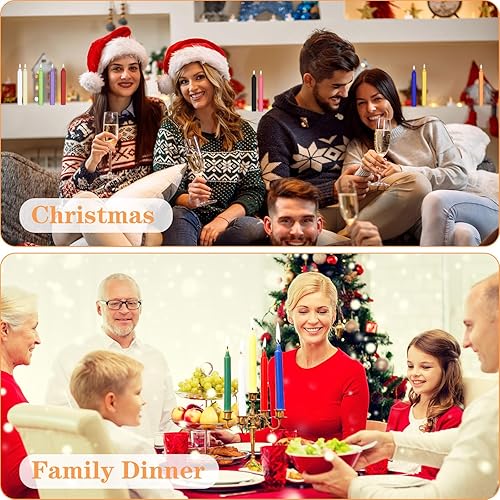 Miniatura 7 de MTLEE Paquete de 300 velas sin goteo de 4 pulgadas para lanzar campanadas, hechizos, rituales, curación, trabajo mágico y juego de cera (3 colores)