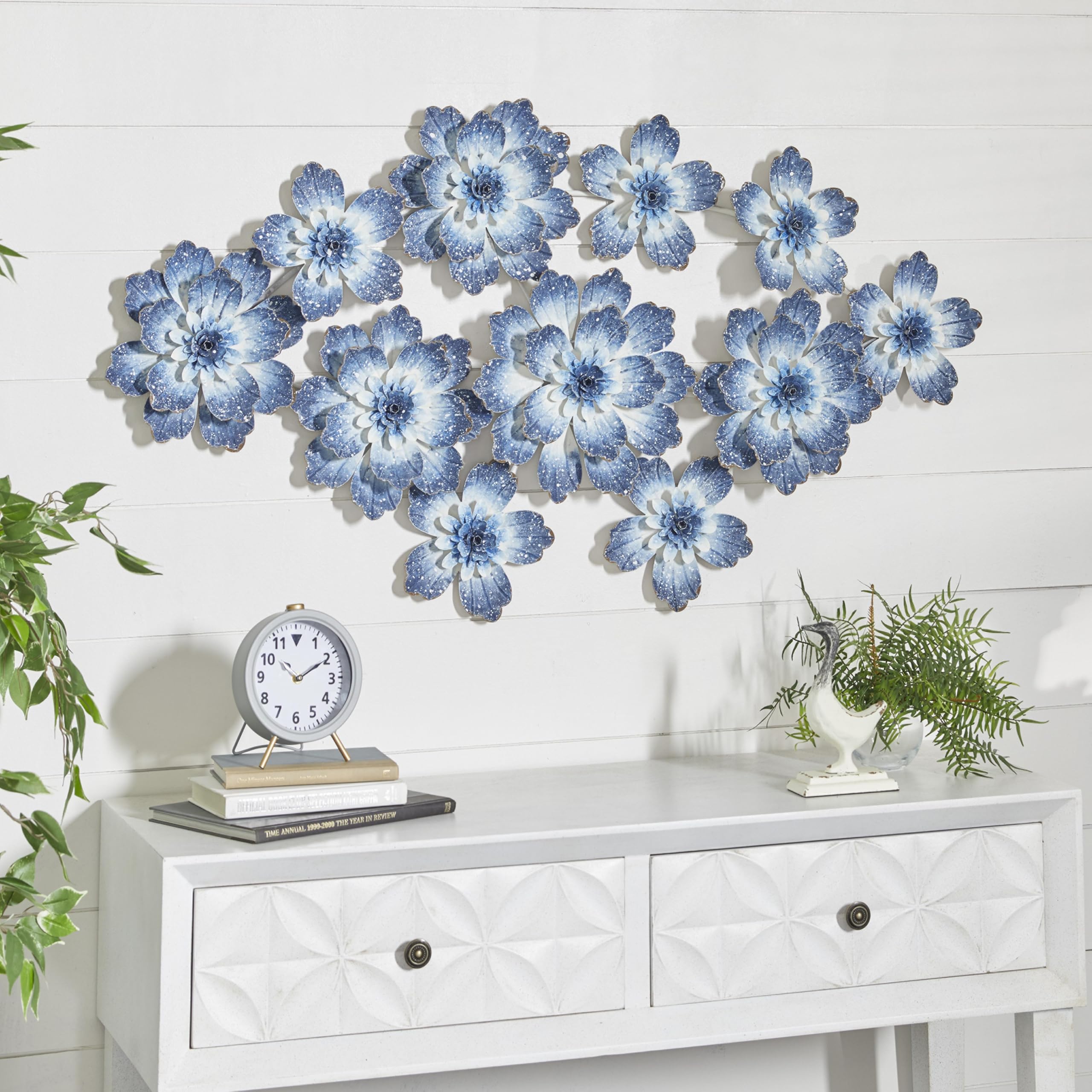 Amazon.com: Deco 79 Metal Floral Home Wall Decor Wall Sculpture