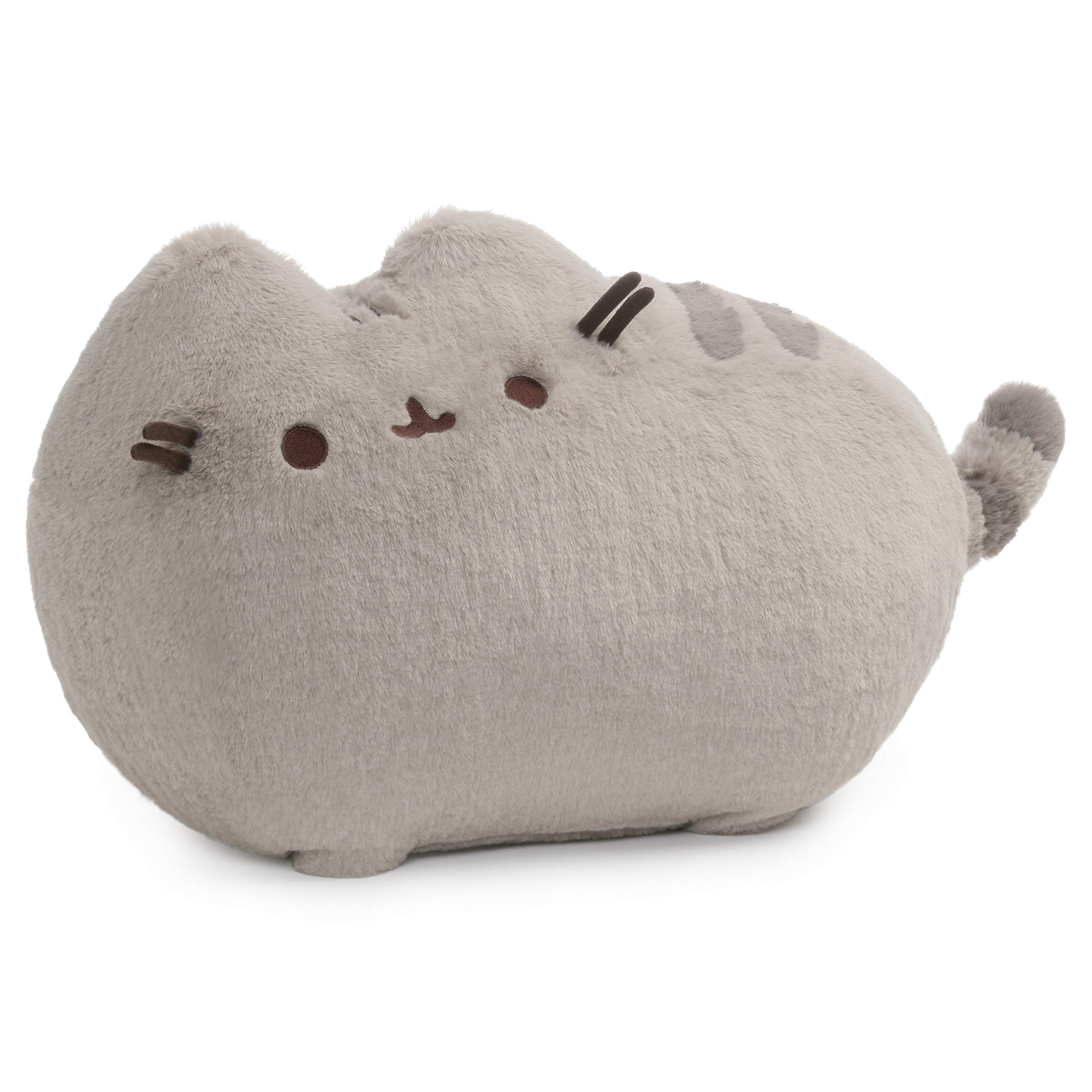 GUND Deluxe Pusheen Cat Plush Stuffed Animal, Grey, 16"