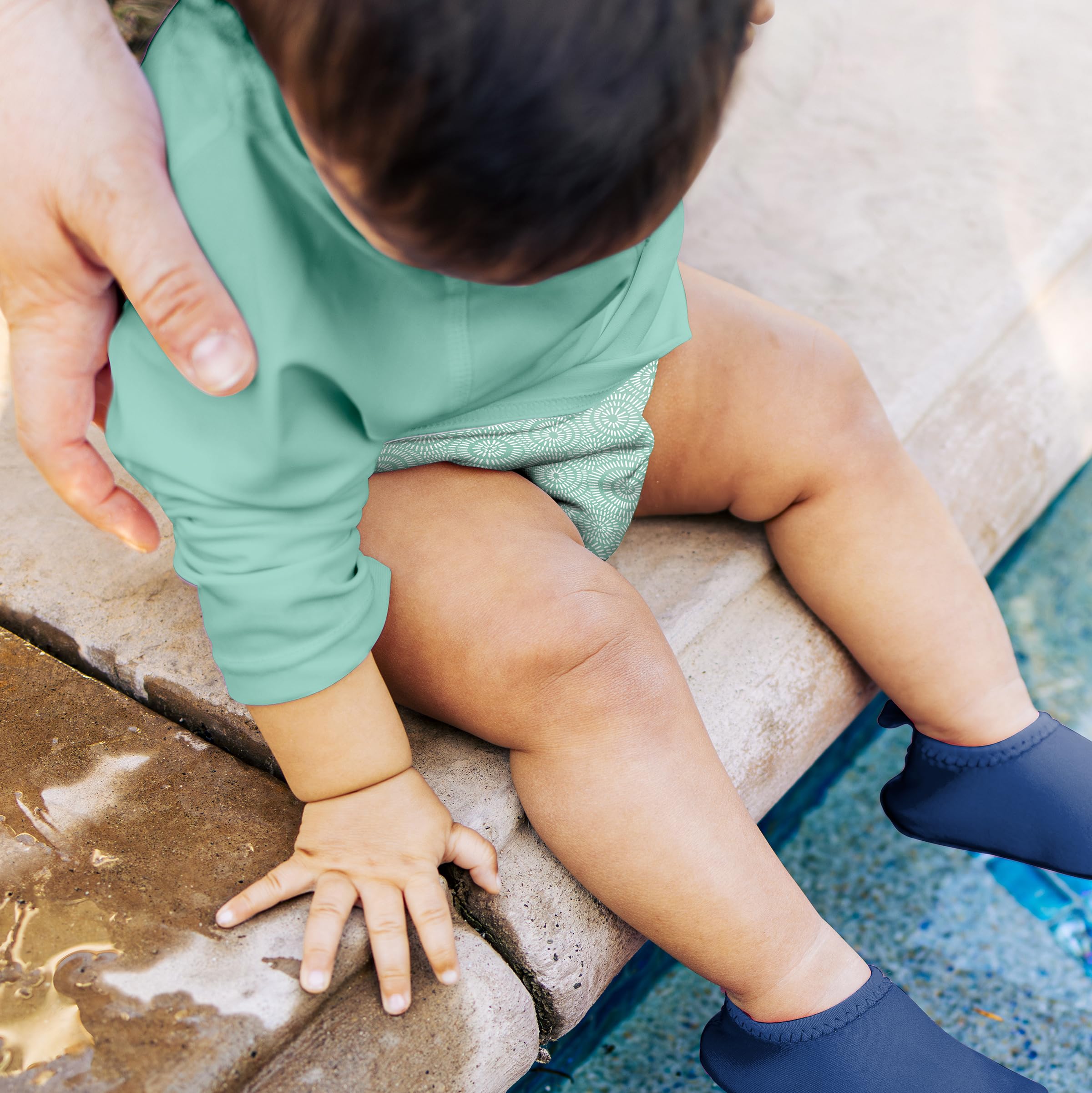 green sprouts Eco Pull-Up Swim Diaper - Mint Sand Dollar - 24mo