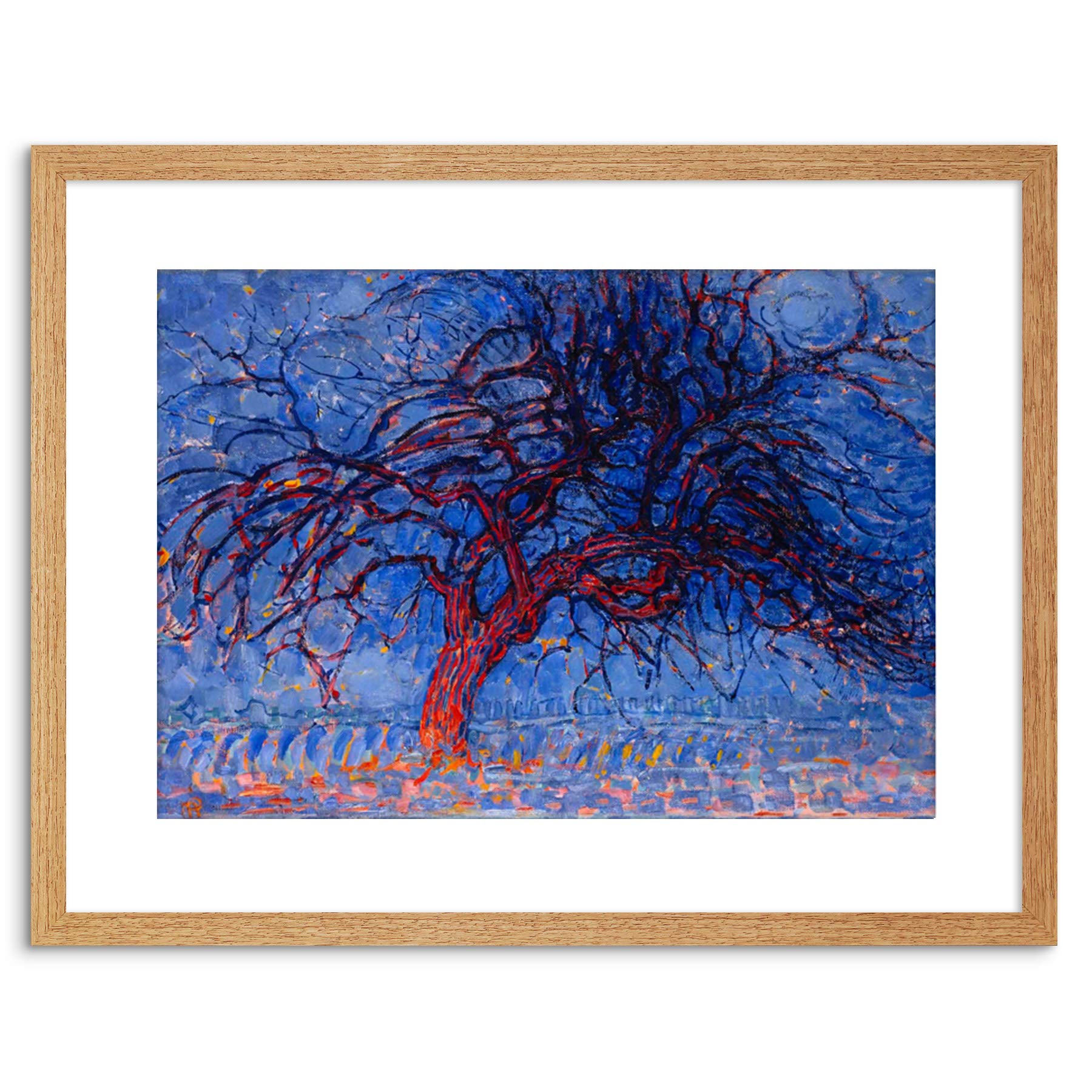 Wee Blue Coo Piet Mondrian 1908 Evening Red Tree Painting Framed Art Print