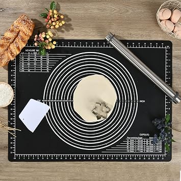 Super Kitchen Nonstick Silicone Baking Pastry Mat Nonslip Dough Rolling