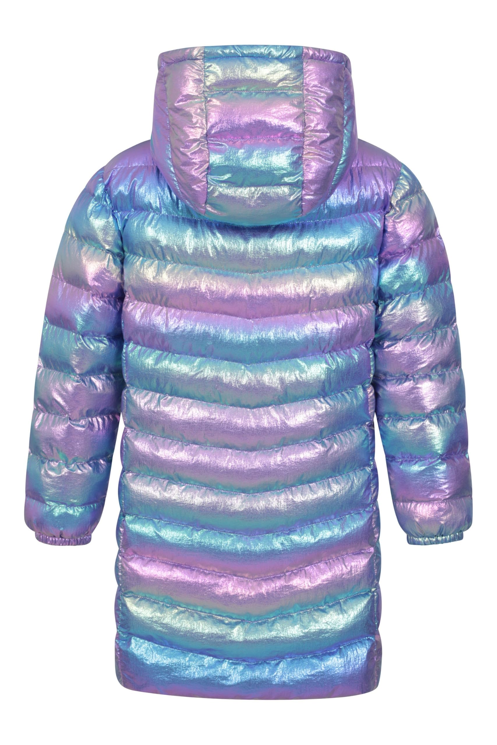 Mountain Warehouse Doudoune rembourrée Longue Florence pour Enfant - Capuche, Manteau léger, Doux, Chaud et isolé - pour Voyage et activités extérieures en Hiver Rose 11-12 Ans