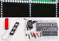 Vista 1 de Storefront Window LED Light Black Shell Pure White 5630 Módulo de inyección con UL 12 V AC Power Package (30 pies)