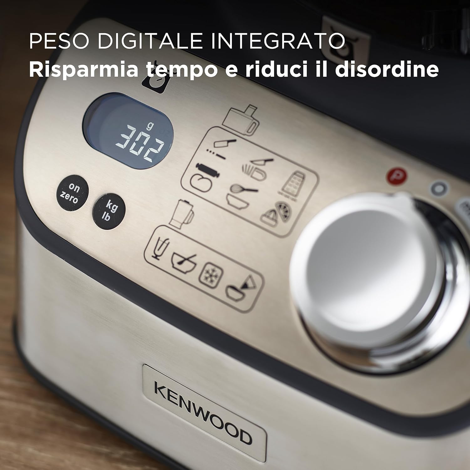 Kenwood Robot da cucina MultiPro Express Weigh FDM71.900SS con 7 Accessori Inclusi + Custodia, Bilancia Digitale Integrata, Ciotola da 3L con manico, Velocità Regolabile+Pulse, 1000watt, silver 11 Accessori - Immagine 2
