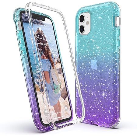 Amazon Com Milprox Case Compatible For Iphone 11 Bling Sparkly Glitter Luxury Shiny Sparker Shell Protective 3 Layer Hybrid Anti Slick Slim Soft Cover For Iphone 11 6 1 Inch 19 Blue Gradient Cell Phones Accessories