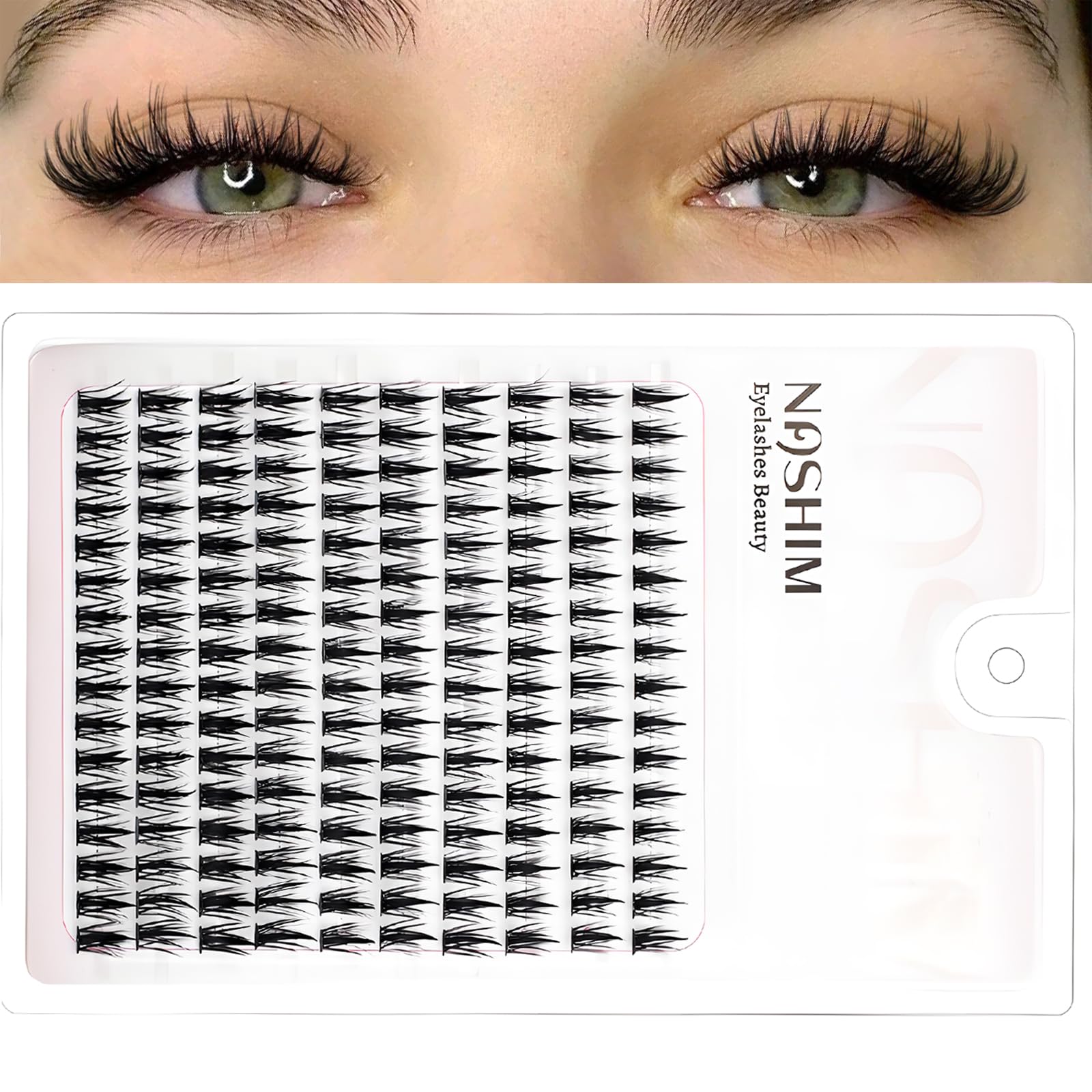 160pcs Eye Lashes For Women Anime Lash Clusters With Spikes Manga Eyelash Clusters Invisible Band Spiky Cluster Eyelash Extensions Natural Cluster Diy Lash Extension Clear Band Doll Individual Lashes