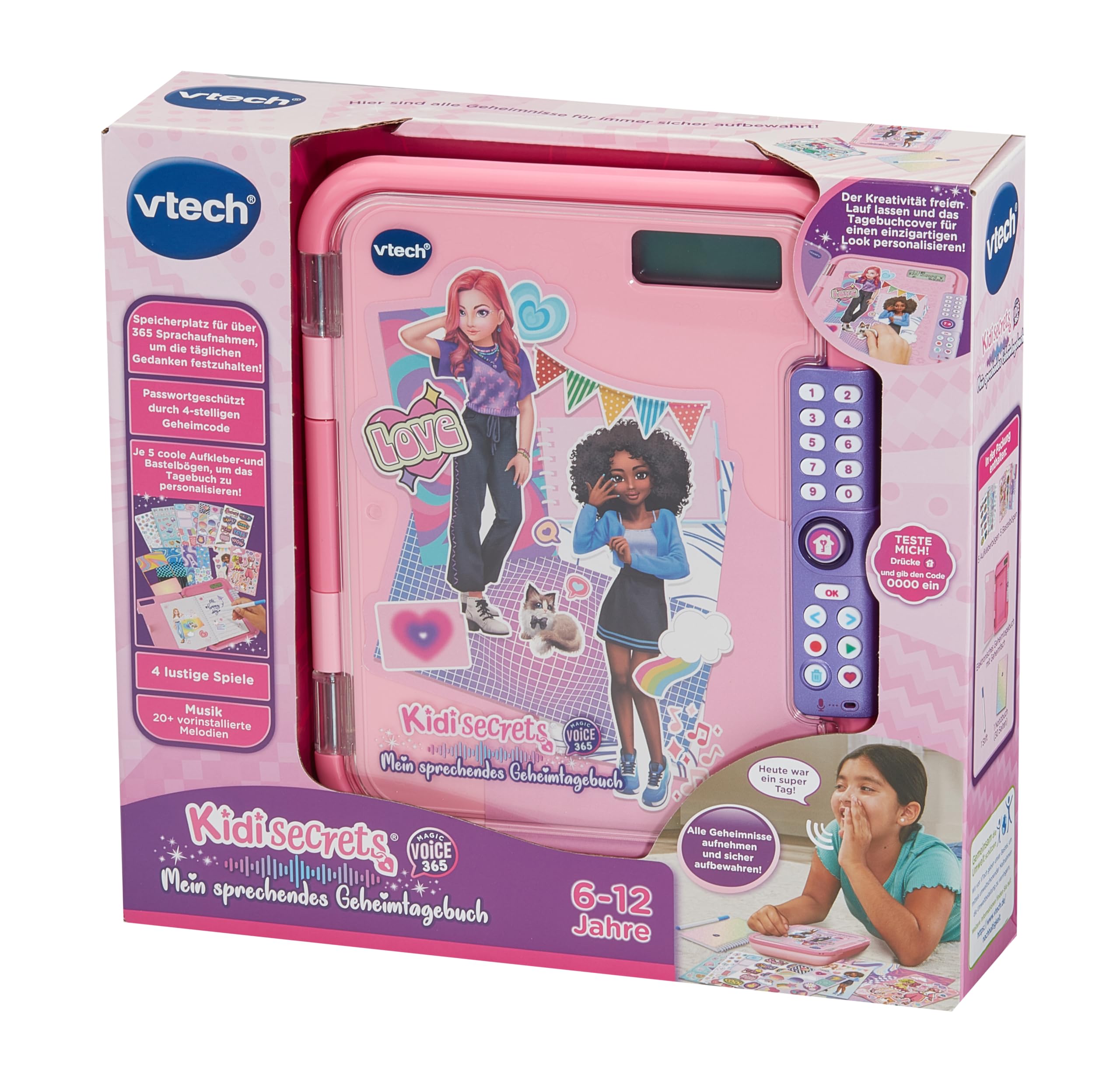 VTech KidiSecrets Magic Voice 365 - Sprachaufnahme Tagebuch
