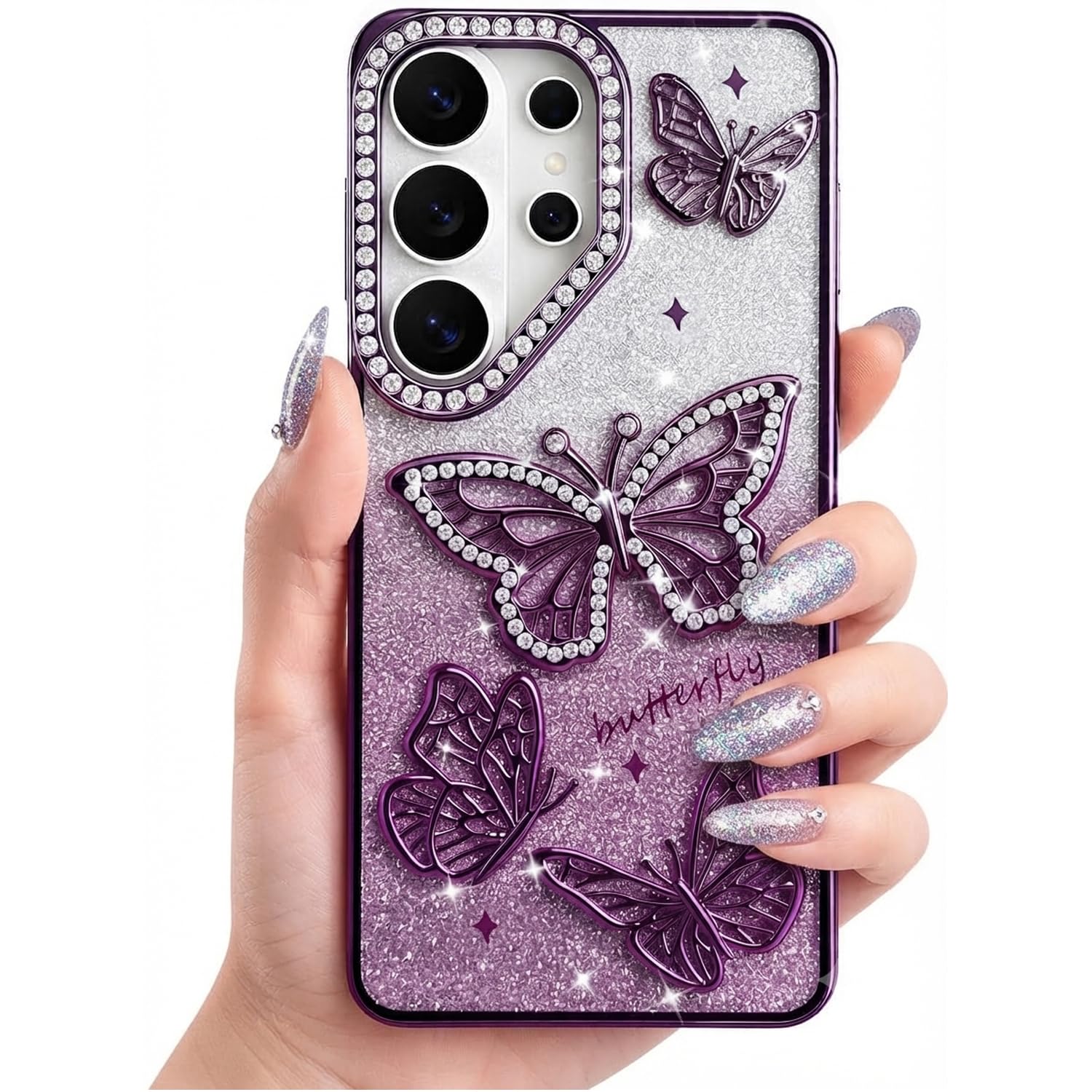 Elzzi Butterfly Phone Case for Samsung S26 Ultra -25 Elzzi Butterfly Phone Case for Samsung S26 Ultra -25