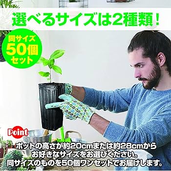 Amazon.co.jp: ZERONOWA 苗ポット 育苗ポット 深型 ロングポット