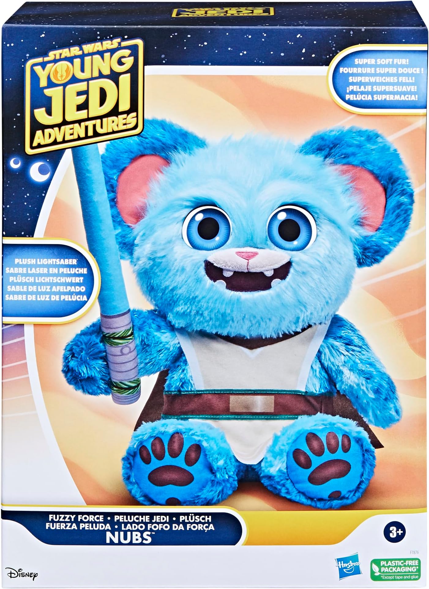 : Young Jedi Adventures Fuzzy Force Nubs, Plush, Toys, Preschool Toys for 3 Year Old Boys & Girls