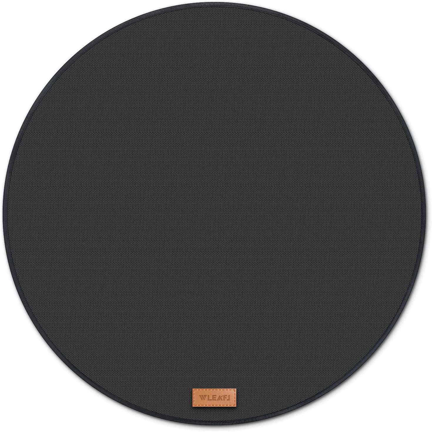 WLEAFJ Round Under Grill Mat, Fire Pit Mat Fireproof Mat