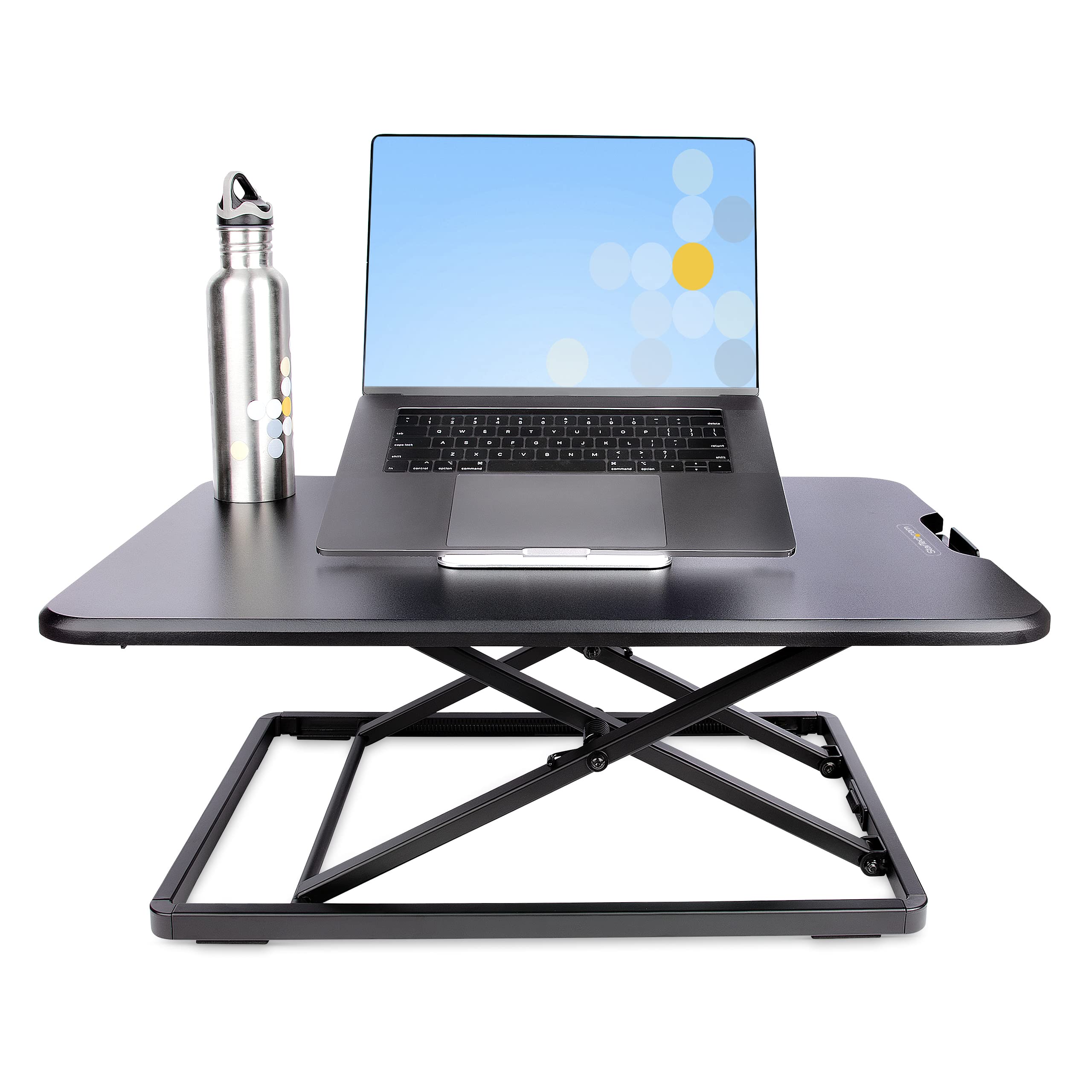 StarTech Stehpult-Aufsatz für Laptop, bis 8kg (LAPTOP-SIT-STAND) | Laptop-Riser, Stehpult-Konverter, Sitz-Steh, Plattform, Ergonomisch
