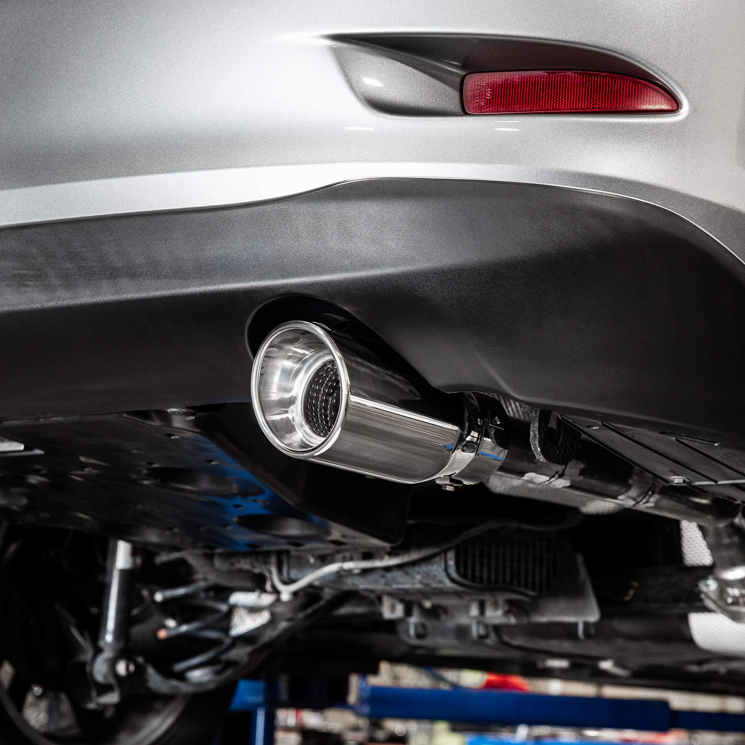 DC Sports EX1013 Performance BoltOn Resonated Muffler Slant Exhaust