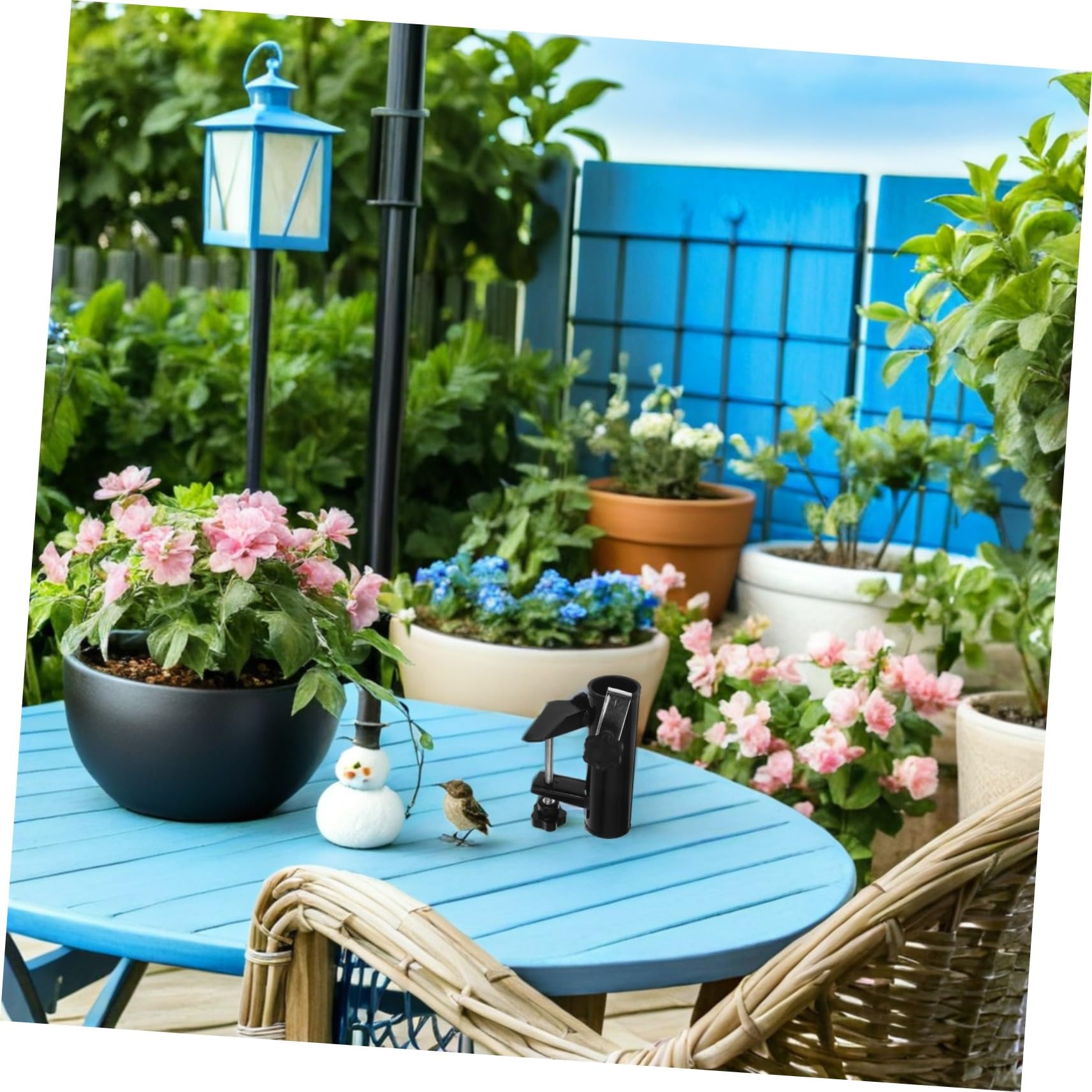 VICASKY 2 Pièces Clip De Fixation pour Parasol Extérieur Support De Parasol pour Terrasse Et Jardin Pince pour De Plage Et Balcon