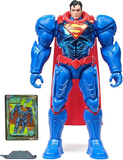 DC Comics, Metal Force Superman Action Figure, 12-Inch Extra Large Super Hero Collectible Kids Toys for Boys and Girls Ages 4 and Up