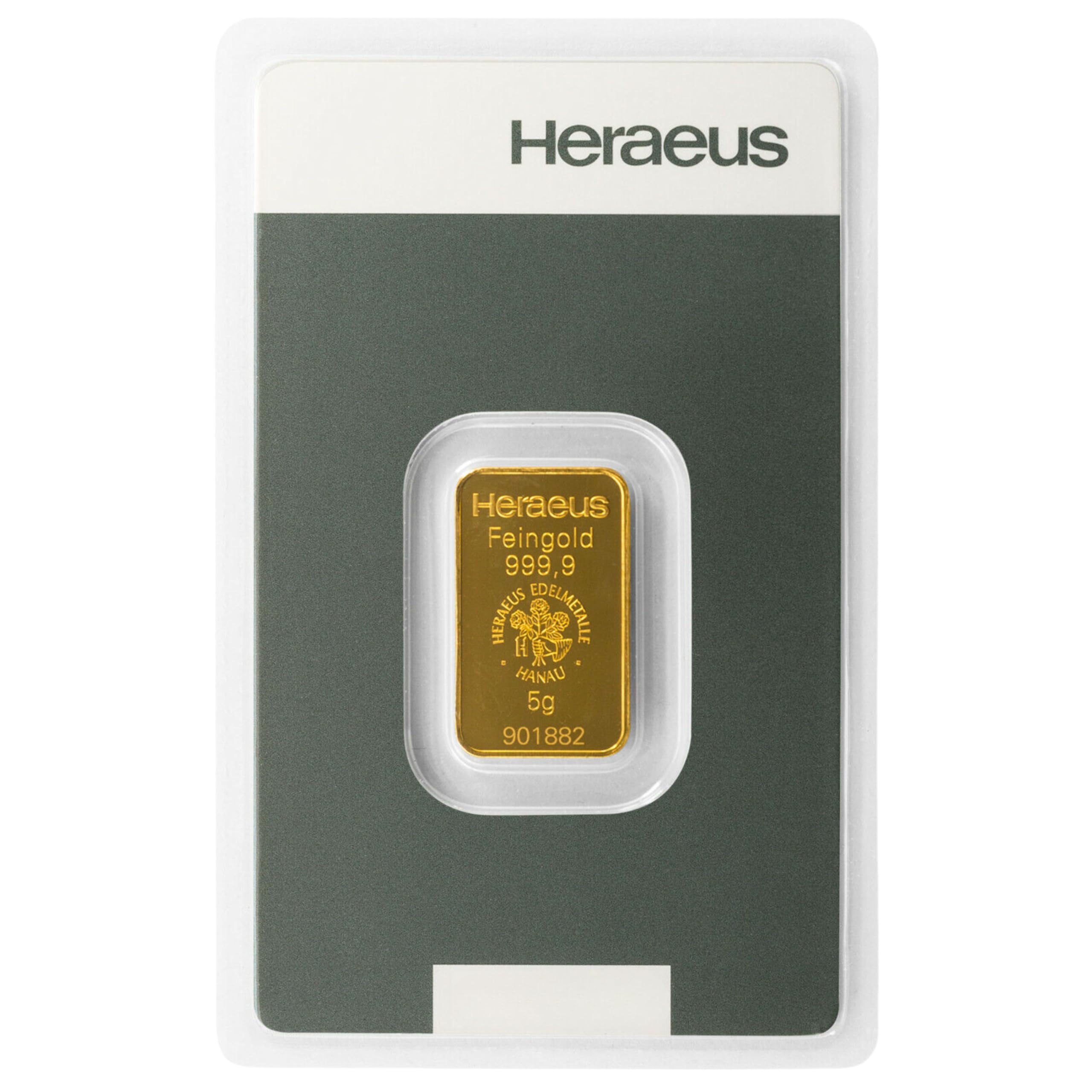 Goldbarren Heraeus 5g 5 Gramm Geschenkset