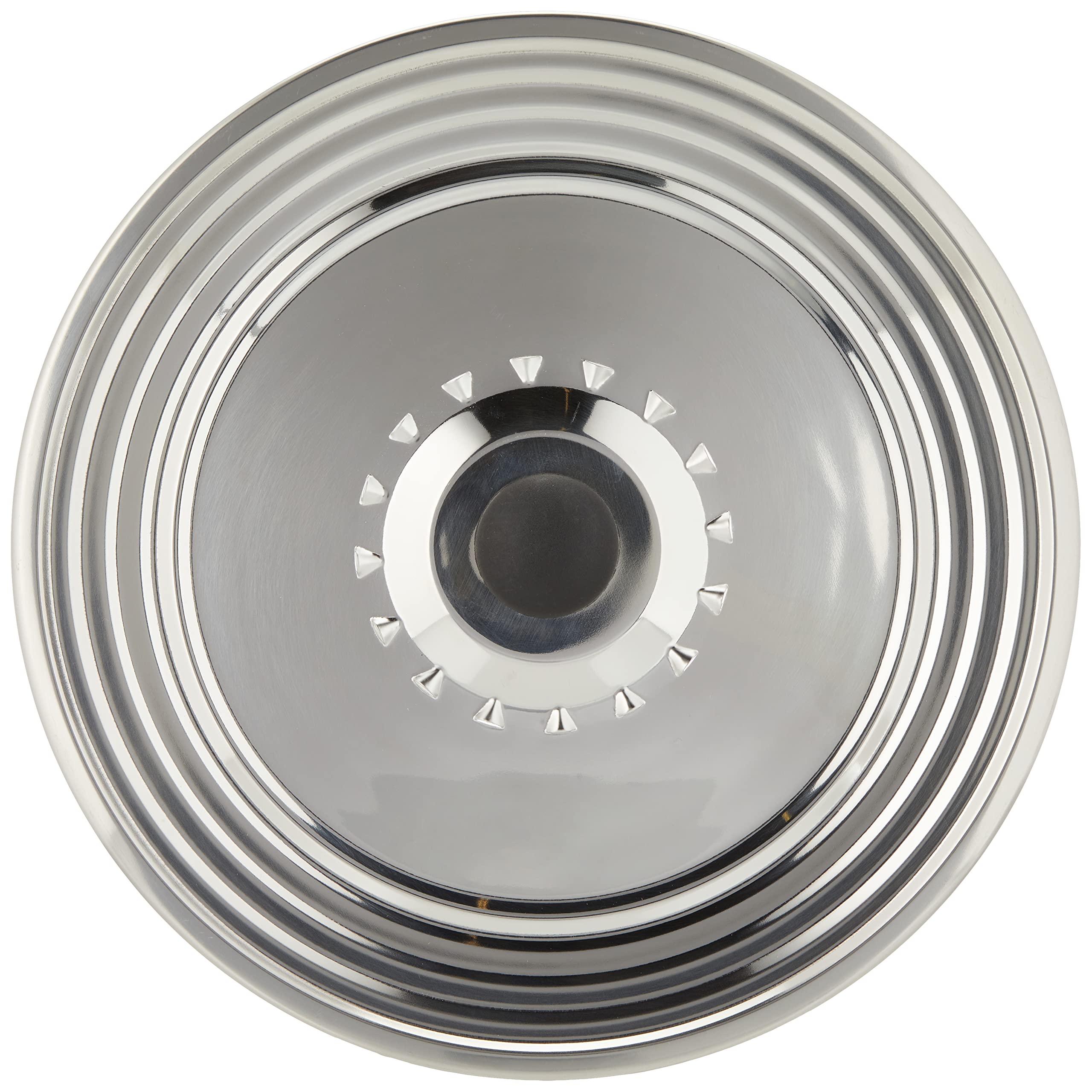 Crealys 512700 Couvercle Inox anti-projection pour grande casserole diam. 28-32 cm Argent