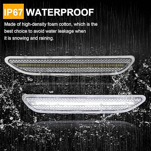 Miniatura 5 de Lámpara reflectora LED para parachoques delantero de repuesto para 3 Series 316i 318i 320i 325i 325Ci 330i 330Ci E46 2D Coupe Convertible 2004-2006,