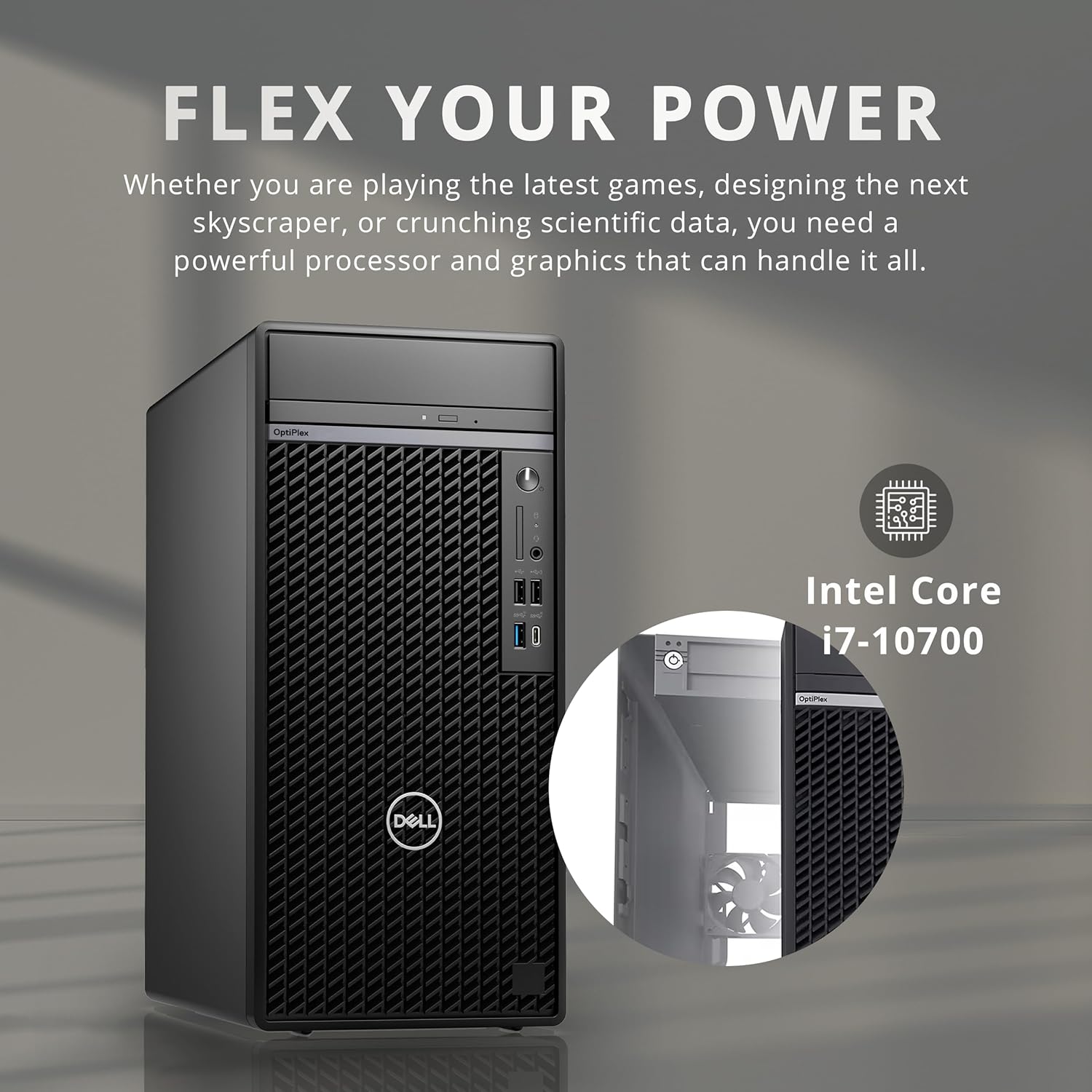 Dell OptiPlex 7080 Desktop Mini Tower, Intel i7-10700 Processor, 32GB RAM, 1TB PCIe SSD, Intel UHD Graphics, Windows 11 Pro, Black (Renewed)