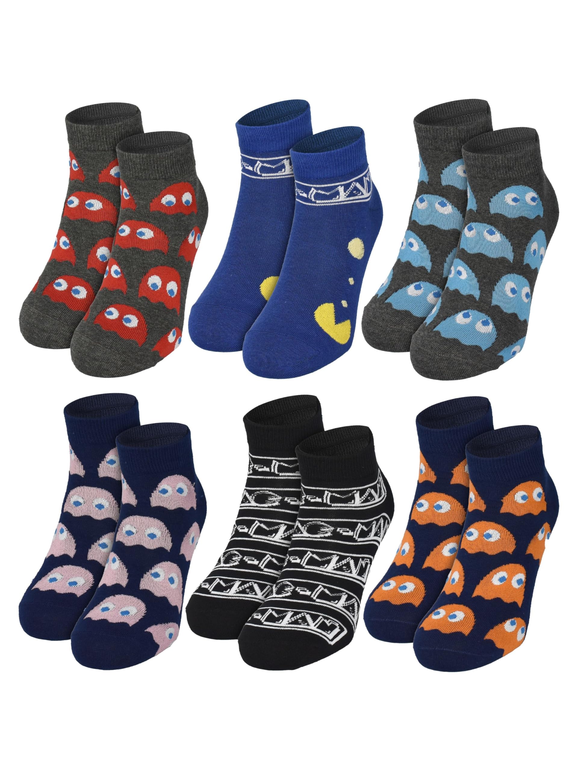 United Labels Pac-Man Adventskalender mit 12 Paar Socken für Herren, Größe 40-45, Kalender mit Sneaker und langen Socken, Weihnachtskalender Geschenk United Labels Pac-Man Adventskalender mit 12 Paar Socken für Herren, Größe 40-45, Kalender mit Sneaker und langen Socken, Weihnachtskalender Geschenk