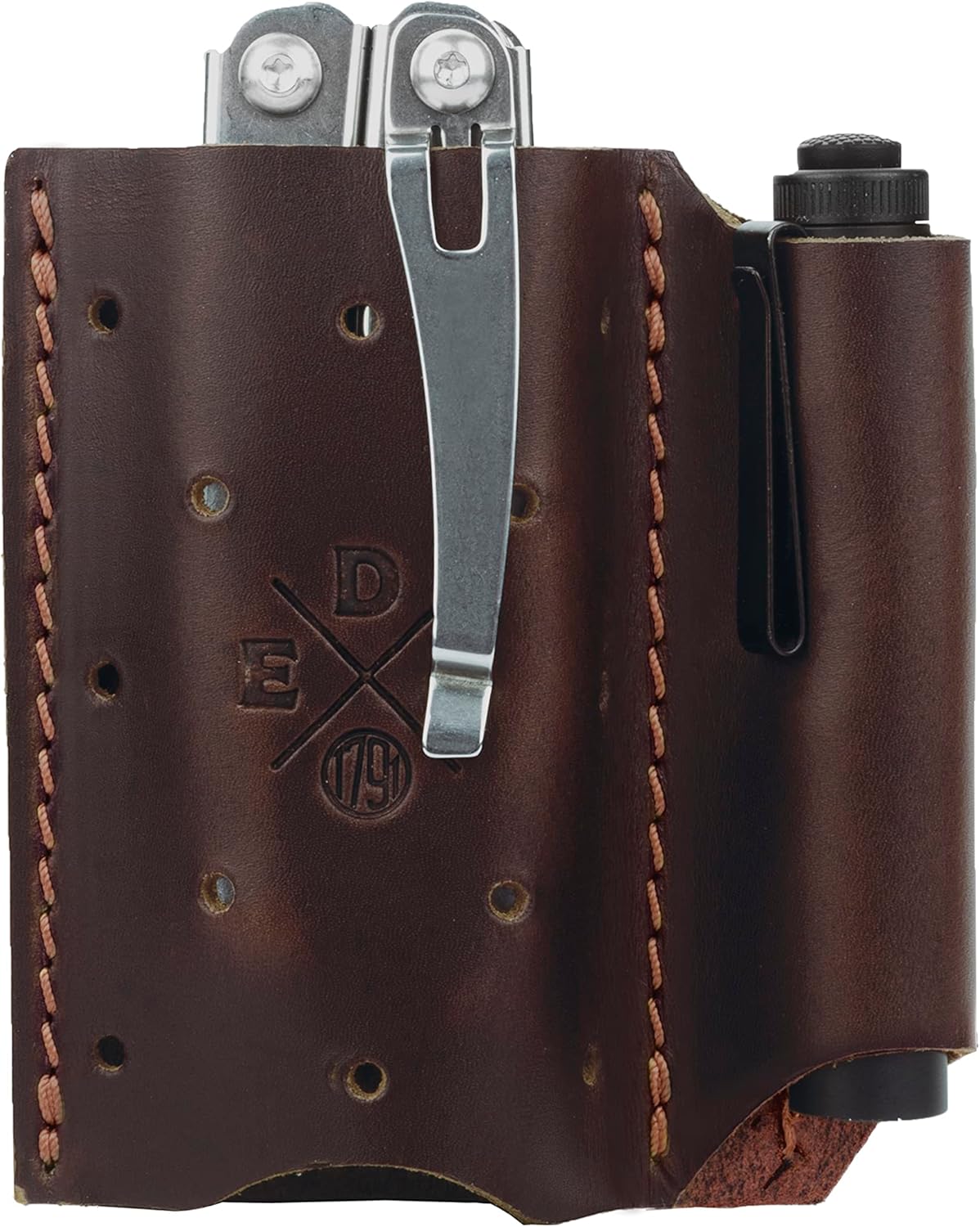 Pocket Organizer, Everyday Carry Pouch fits Knives, Multitools, Small Tools, Flashlight. American Leather. EDC Pocket Knife Sheath