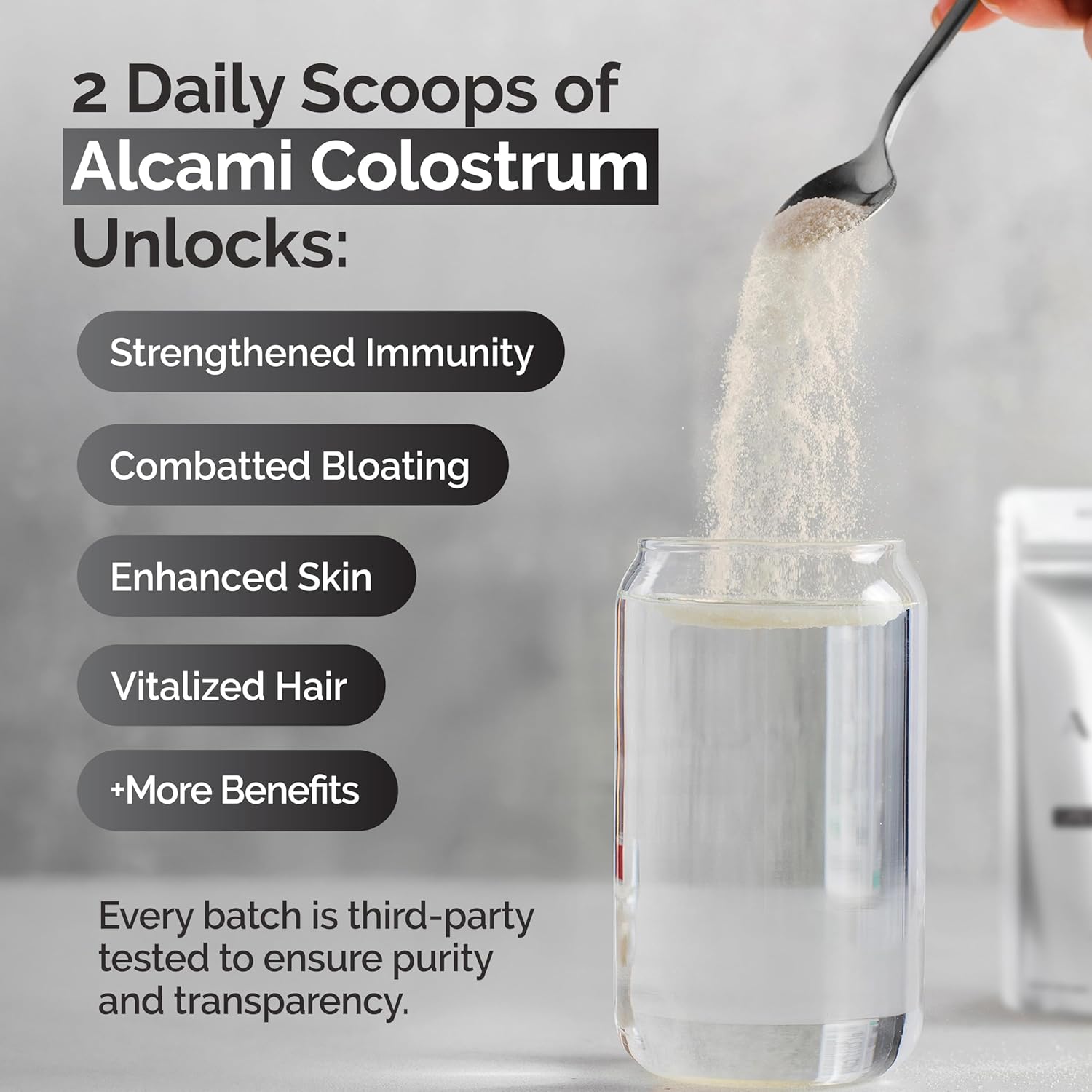 Premium New Zealand Grass-Fed Colostrum Powder for Immune System, Gut Health & Athletic Recovery, 40 Servings, Pure Bovine Superfood, 100% Hormone-Free, High IGG, Lab Verified - Image 6