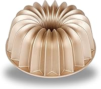Vista 9 de Molde para pastel acanalado Baker's Secret, moldes para pastel, molde para pastel novedoso, moldes para pastel de aluminio fundido, 2 capas