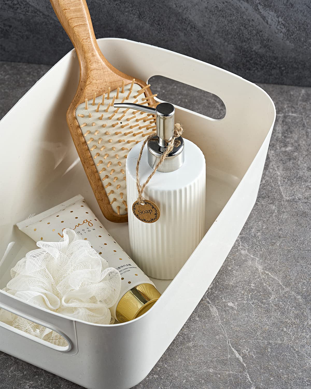 Getstar Hand Soap Dispenser with Stainless Steel Pump, Rust Proof, Ceramic White Soap Dispenser for Bathroom Kitchen, Liquid Soap Dish Soap Dispenser