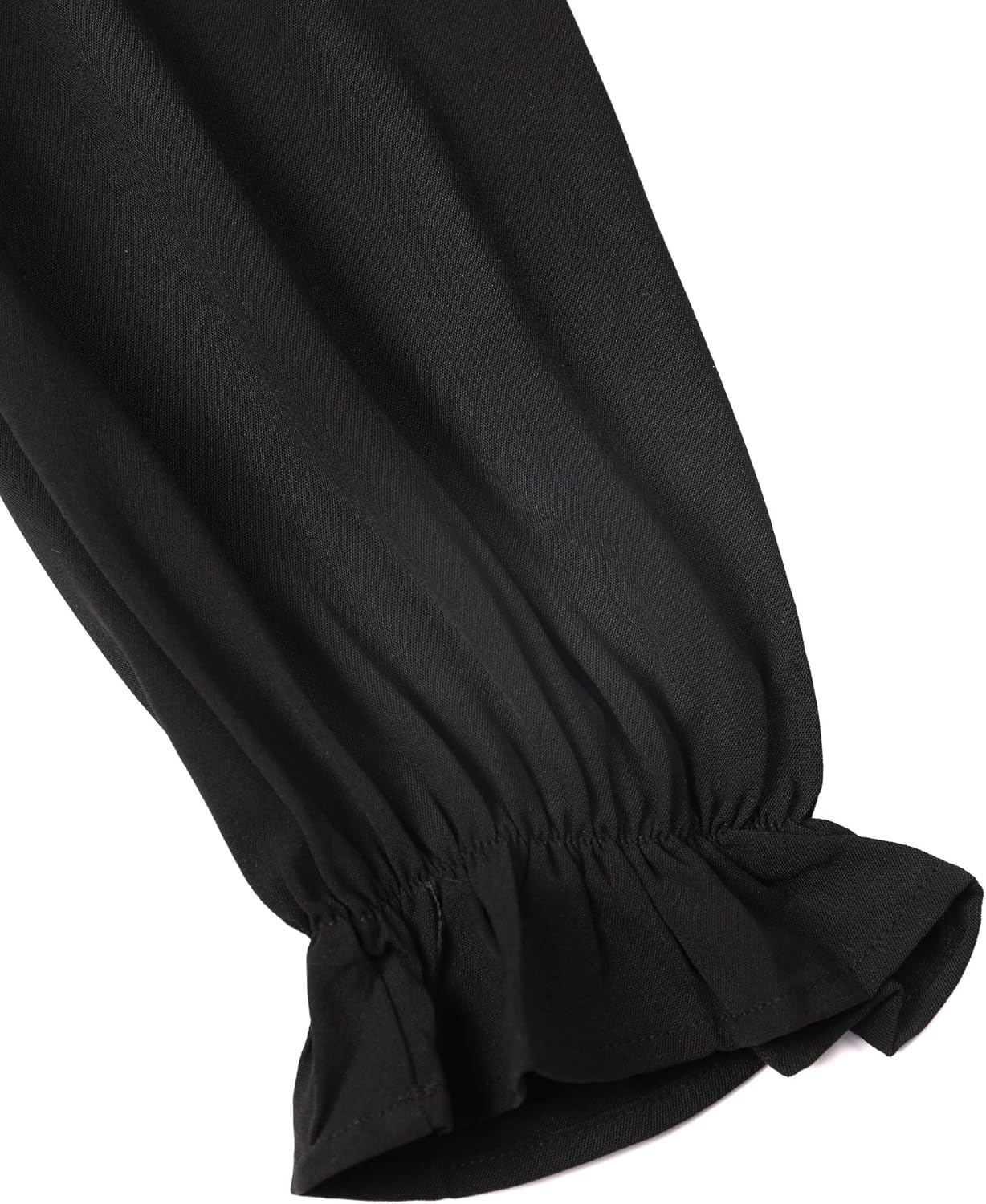 Avanova Women Leopard Print Ruffle V Neck Top 3/4 Long Sleeves Work Business Blouses Shirt - Image 4