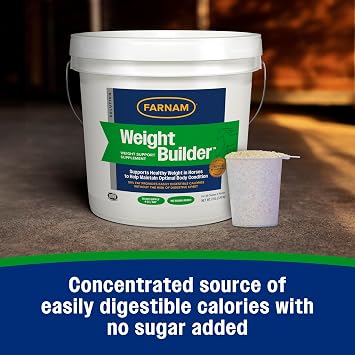 Farnam Weight Builder Weight Support Supplement for Horses, 30 Day Supply