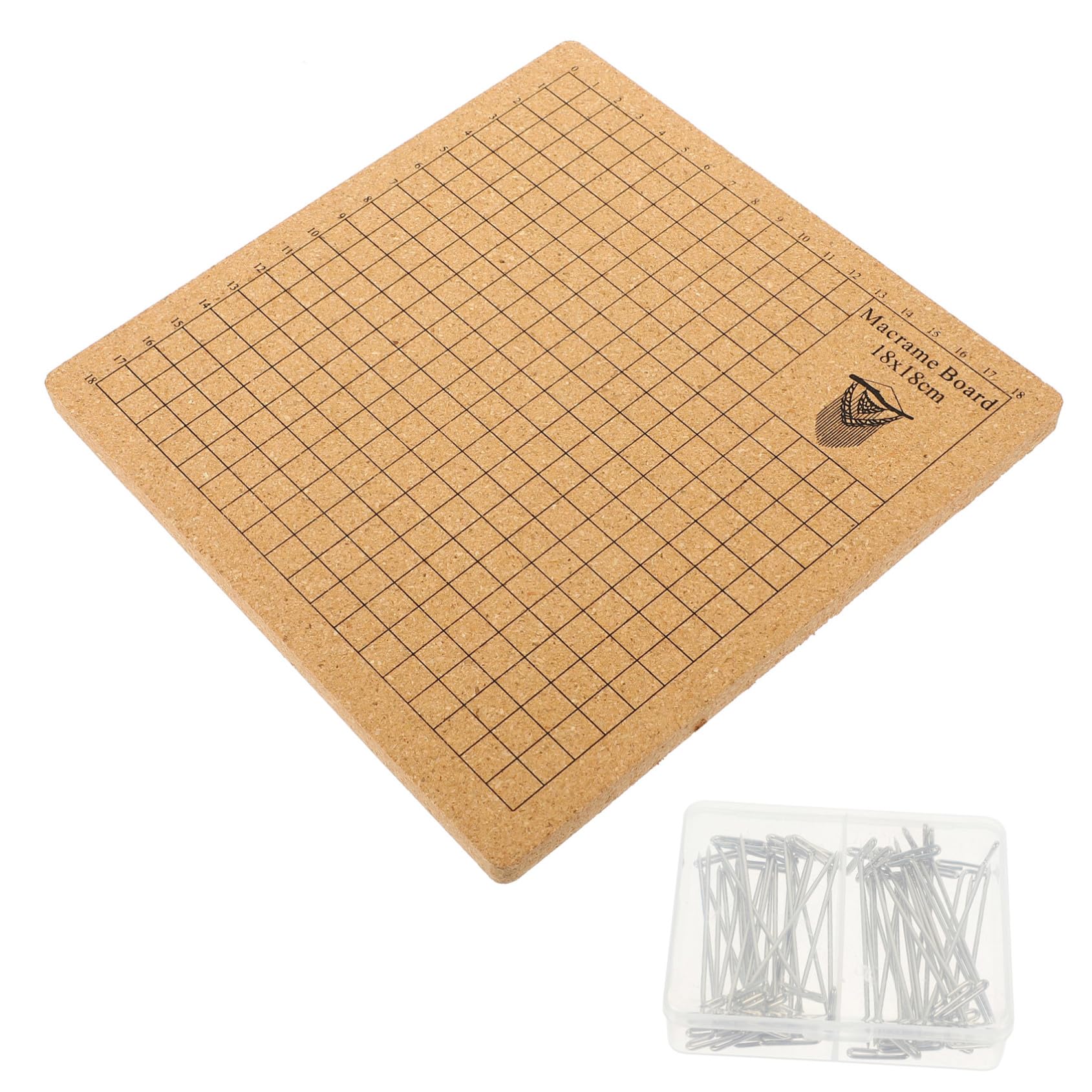 Tablero de corcho PRETYZOOM para medir macramé con alfileres en T duraderos