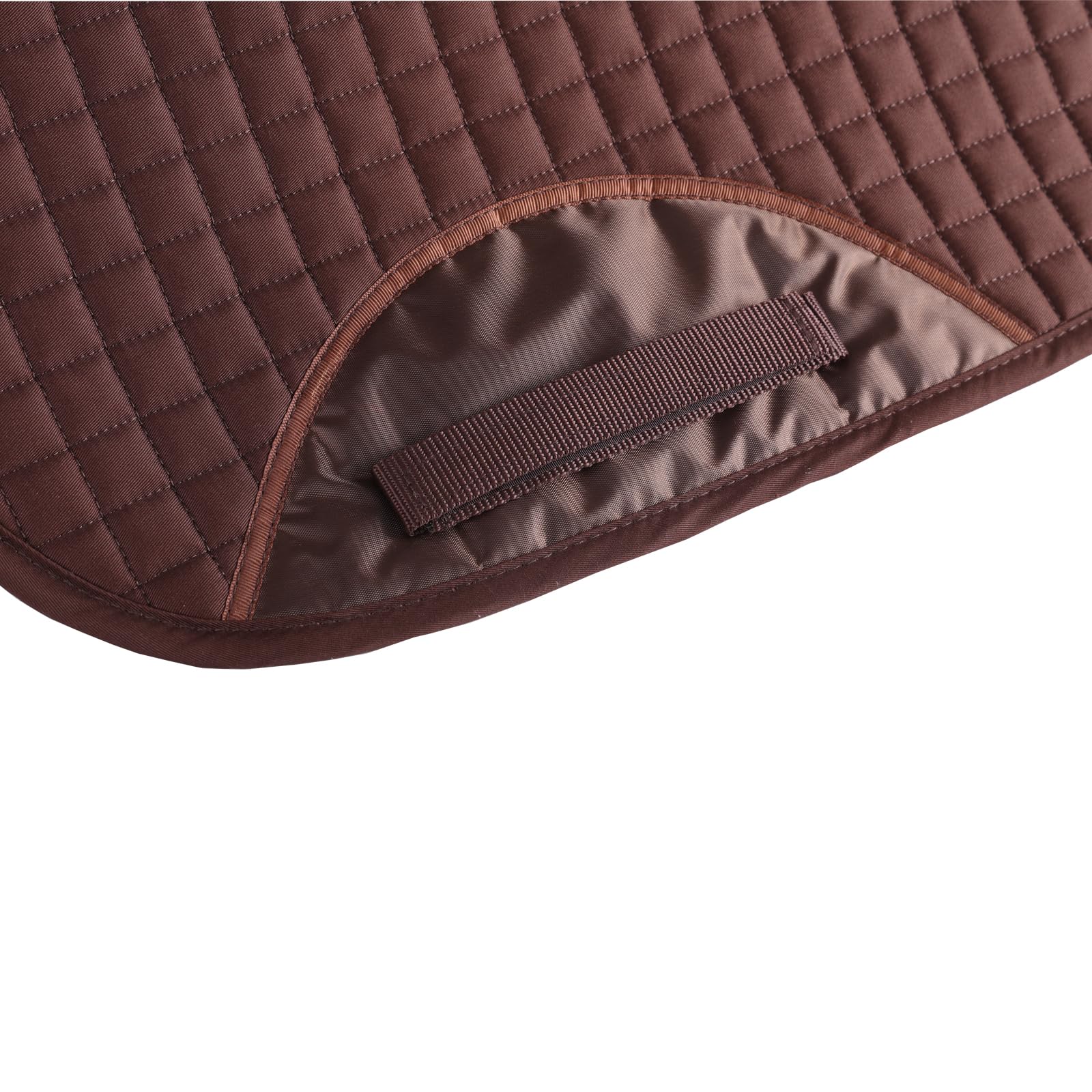 GP Coussinet de selle en coton universel marron, tissu de selle de saut classique respirant